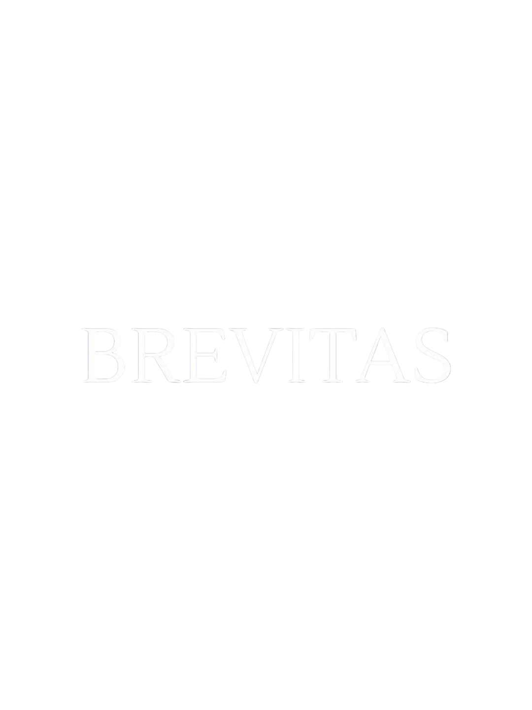 Black background with the word 'BREVITAS' in white text centered.
