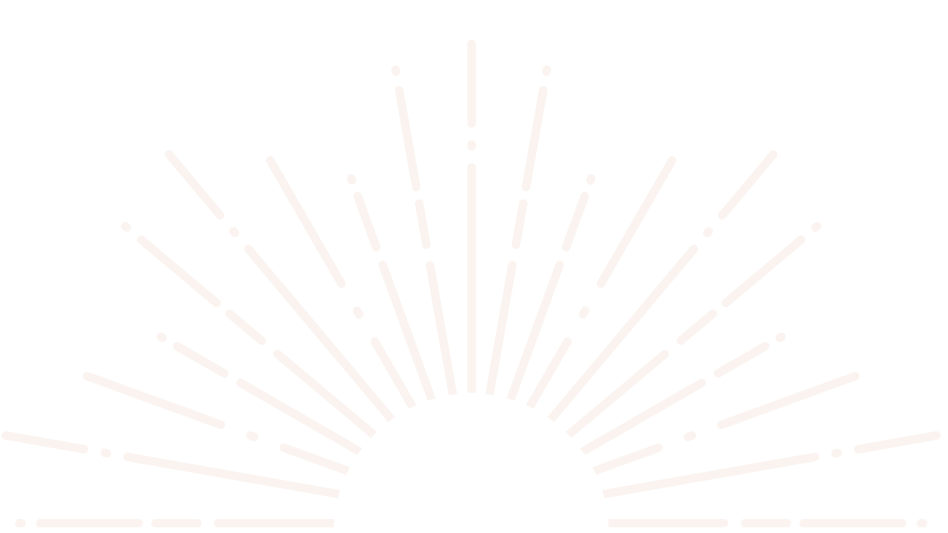 Black background with white geometric sunburst pattern.