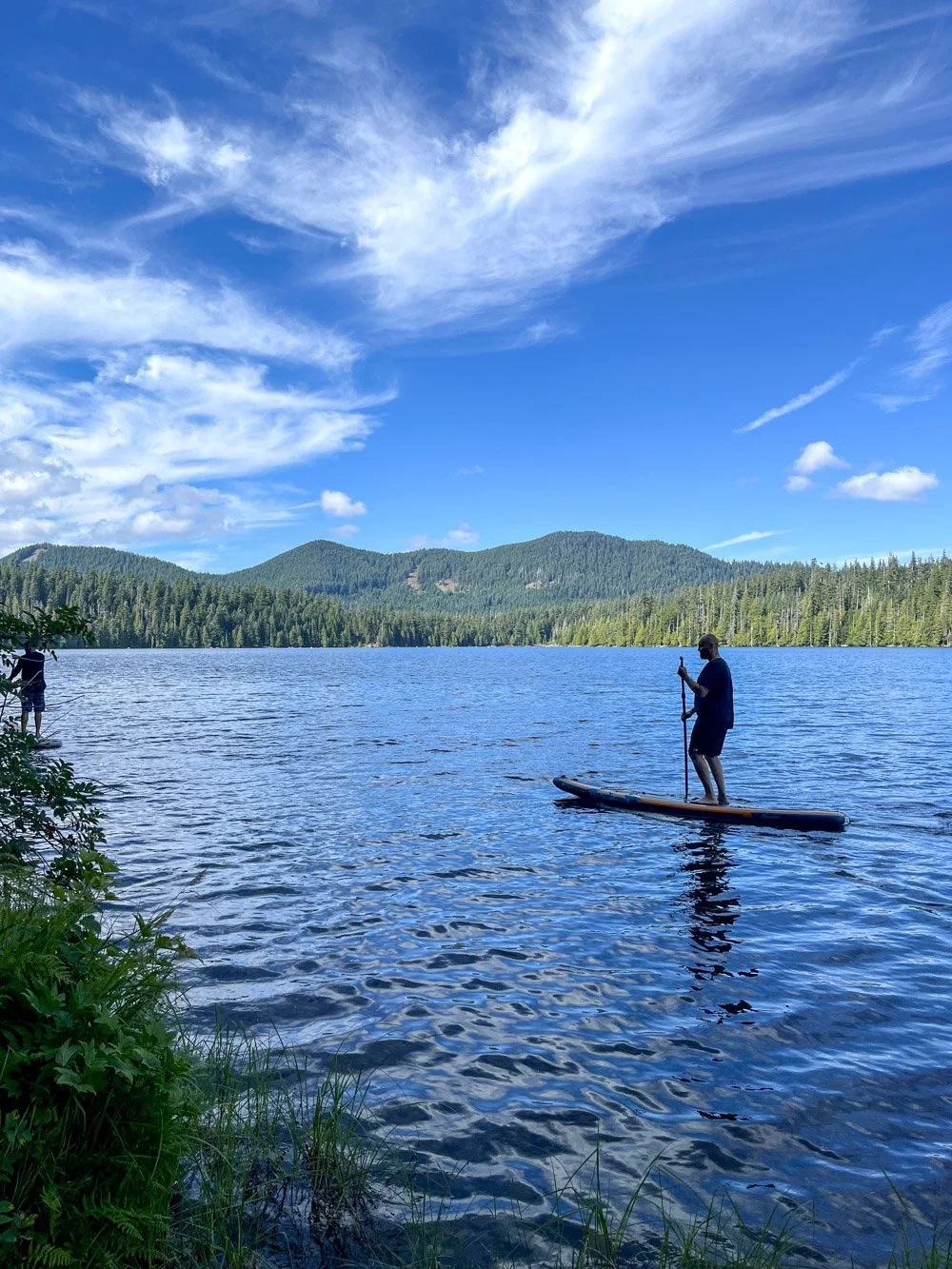 Paddleboarder on Lost Lake