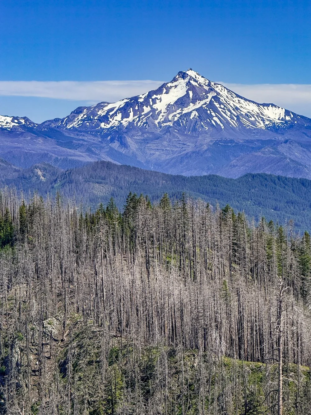 Mount Jefferson, Bull Complex Fires (2021)