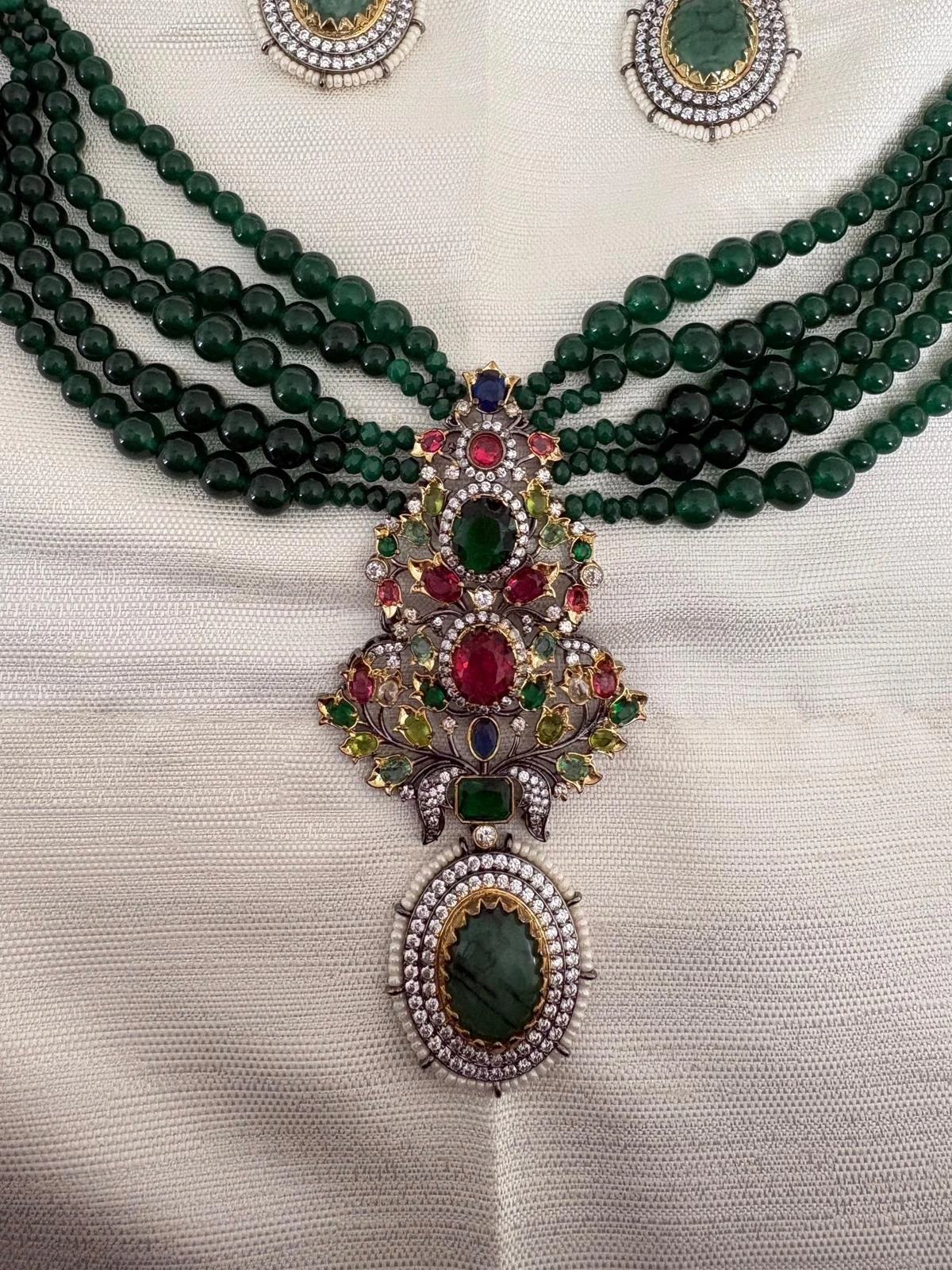 RUHANI - Sabaysachi Multicolored Gemstone Necklace