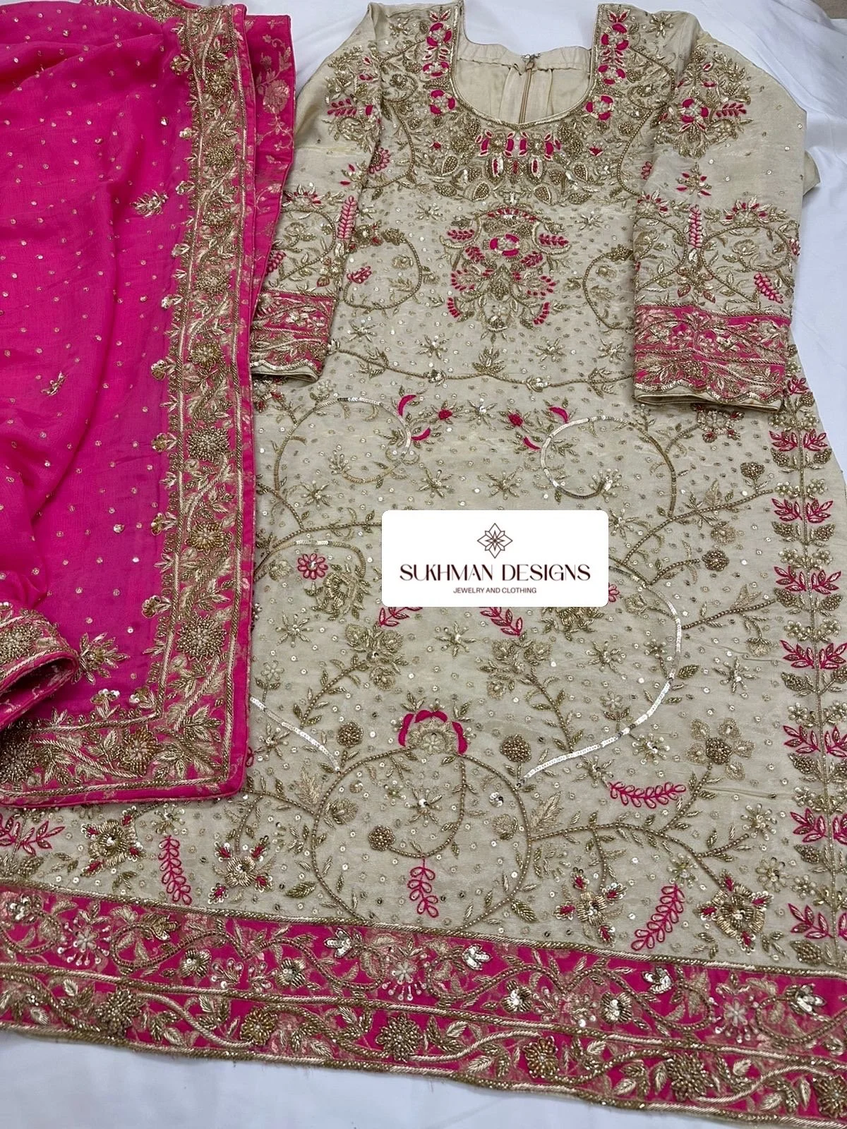 Regal Pure Silk Hand-Embroidered Suit