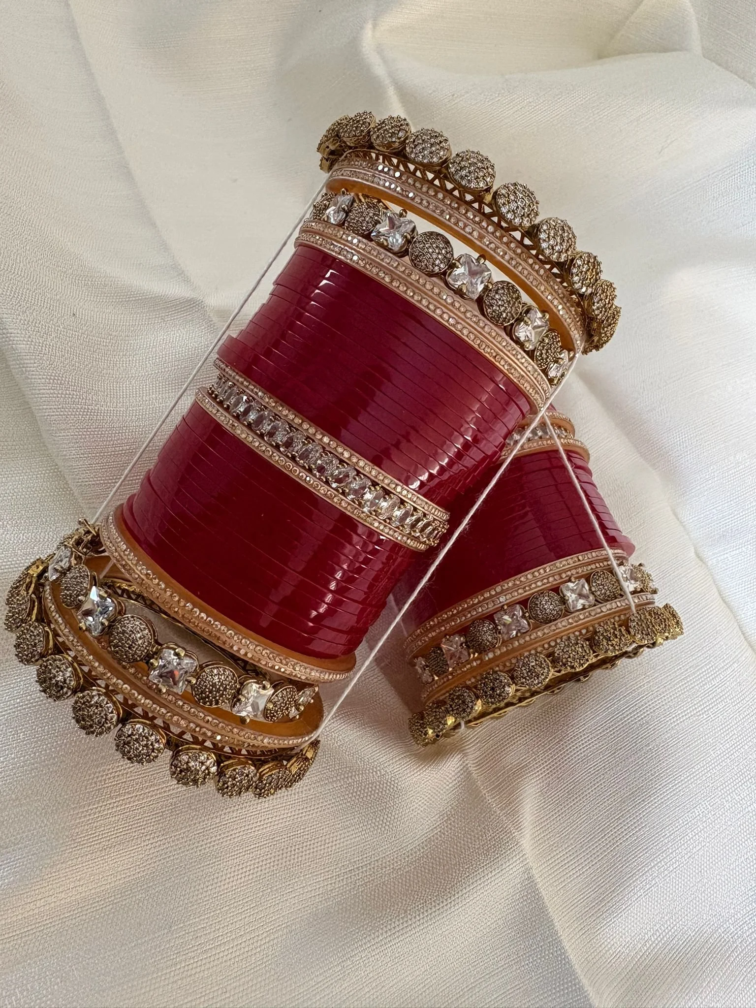 AYSHA - Elegant Kundan & AD Stone Chooda Set