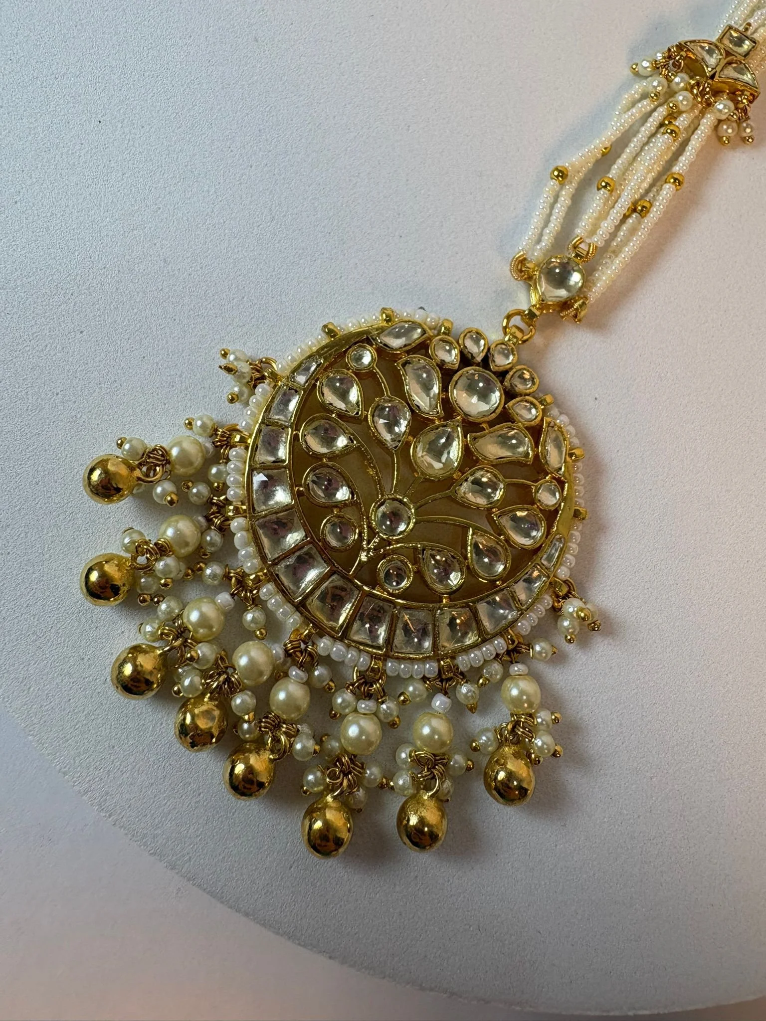 MEHER - Heritage Kundan Tikka in Gold