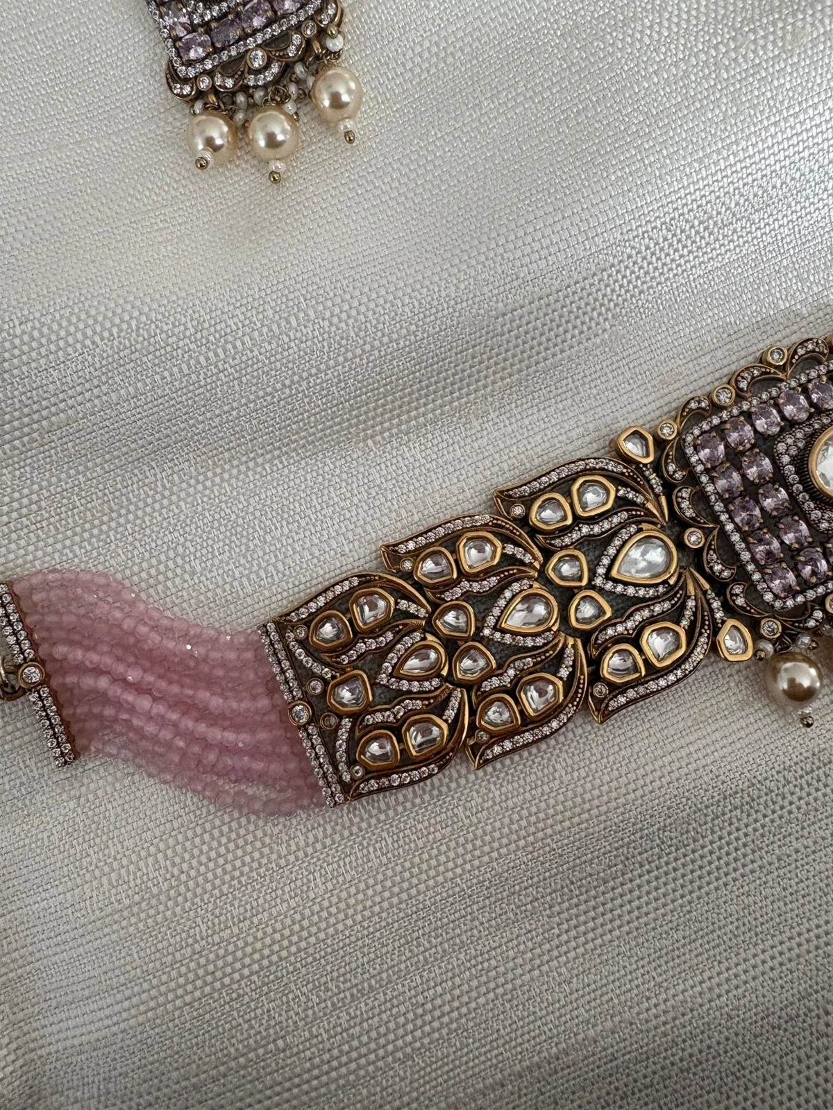 MEHER - Luxurious Kundan Pearl Necklace