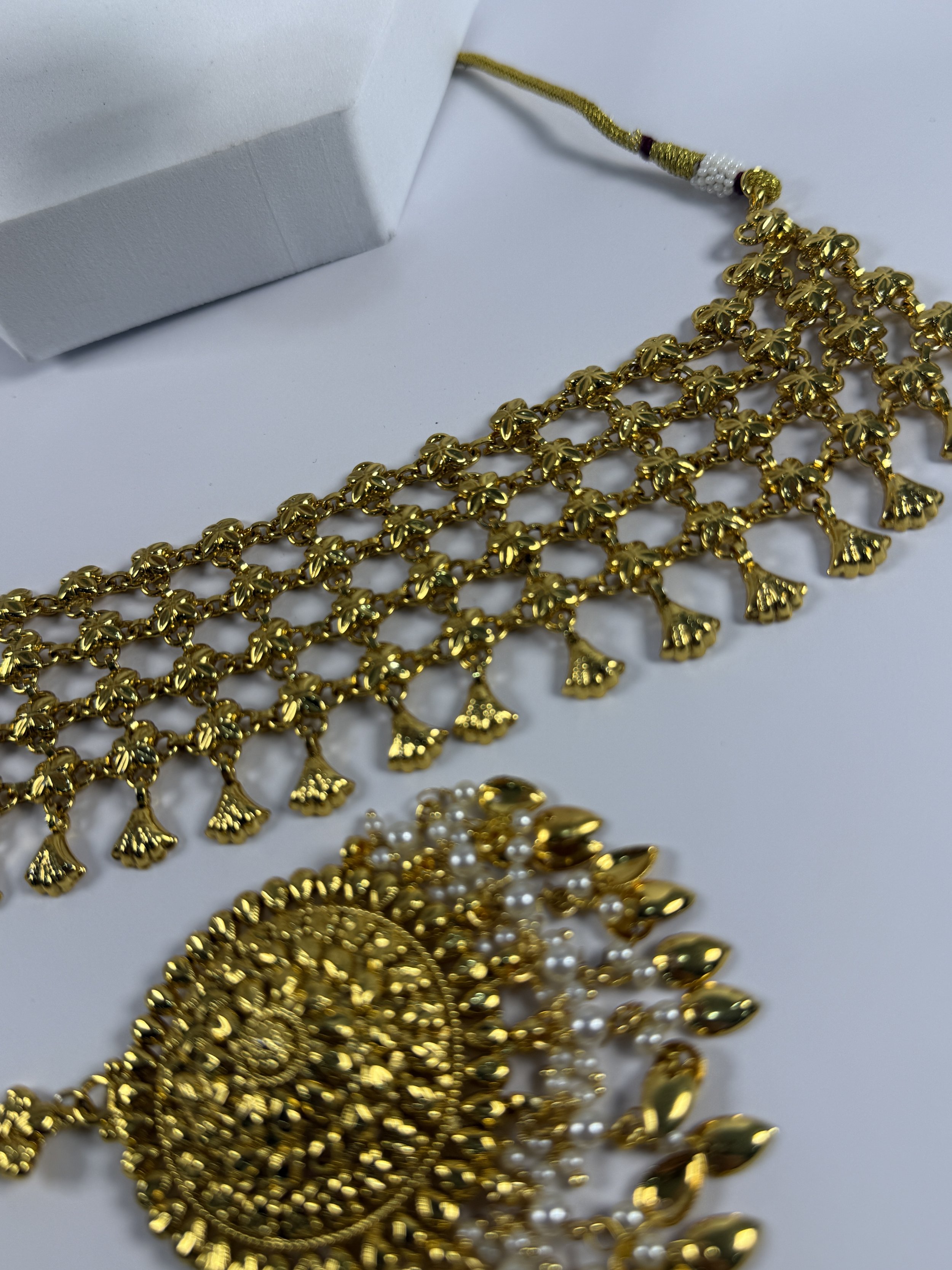 ANAYA - Antique Gold Plated Heritage Traditional Necklace