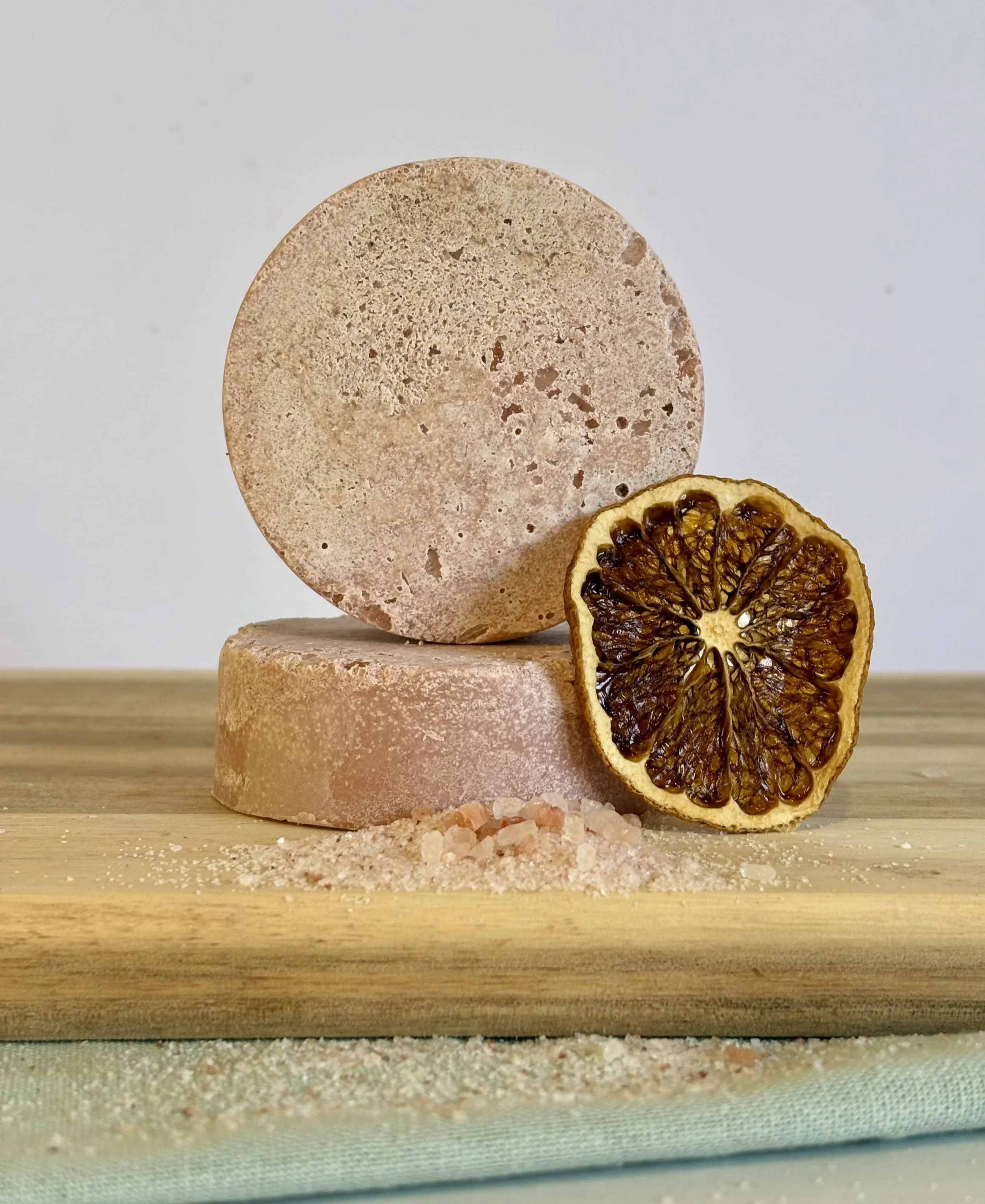 Pink Grapefruit Salt Soap, zesty, exfoliating, skin smoothing, salt soap, NZ