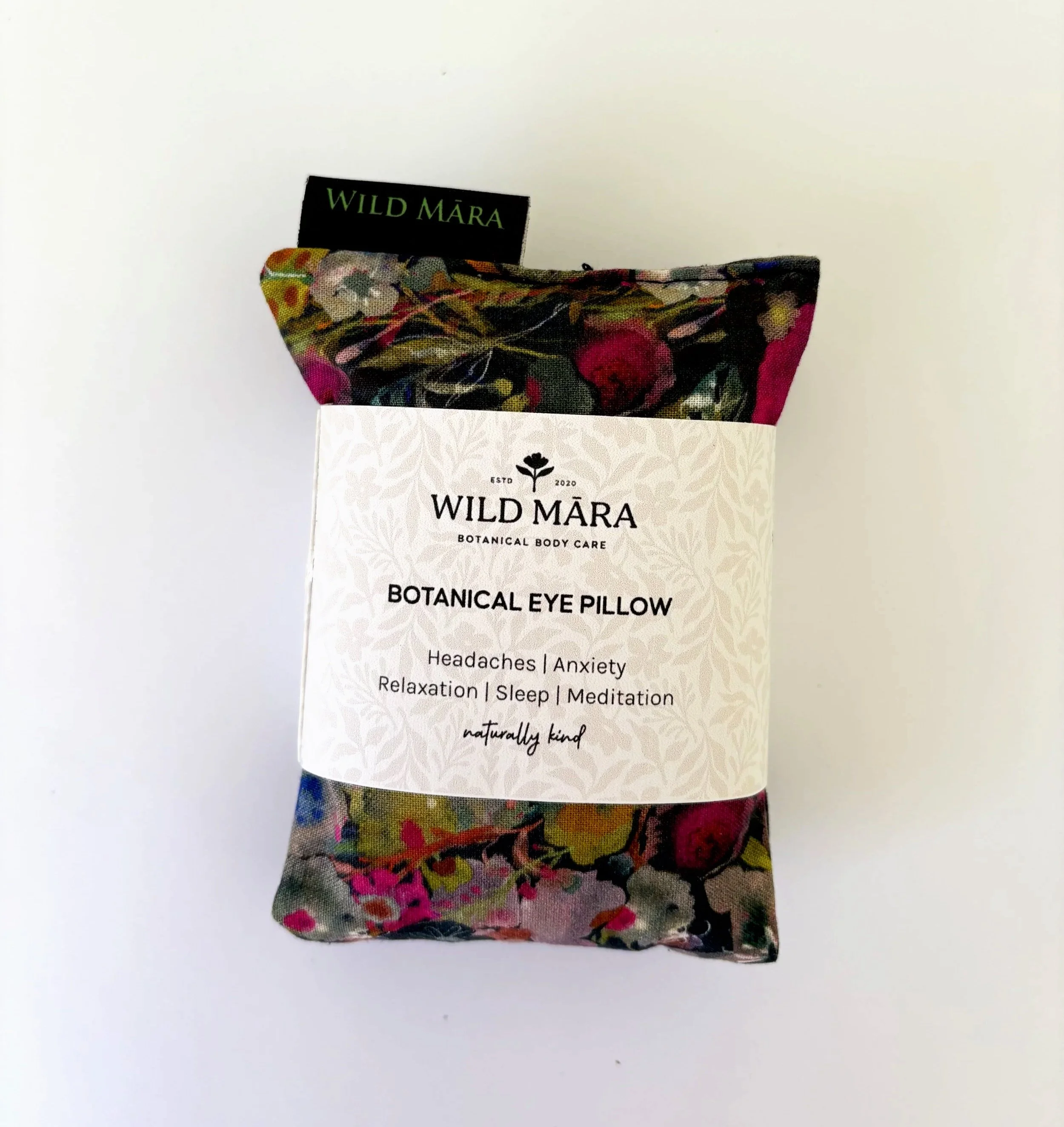Botanical Eye Pillow, floral fabric, handmade, NZ
