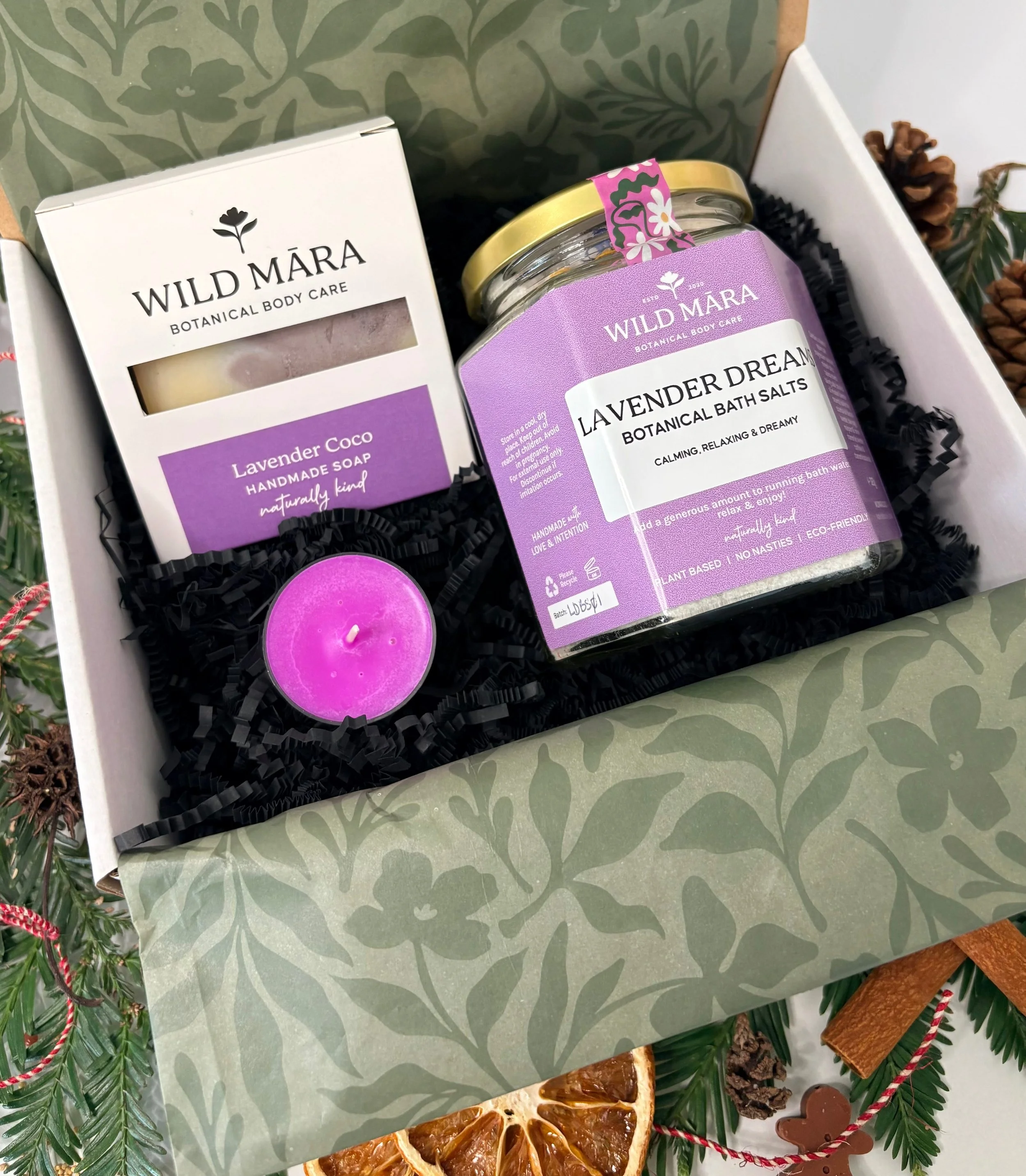 lavender botanical ritual gift box, Nelson, NZ