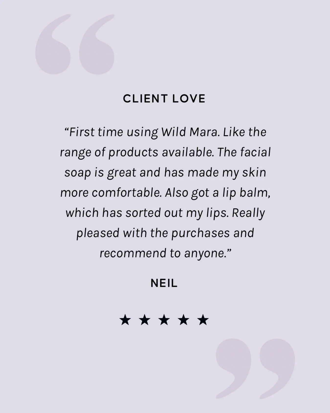 Thanks Neil for the lovely review. I&rsquo;m very grateful. 
As a small local business, reviews are really important to receive and they make a massive difference.
It not only helps others discover Wild Māra by giving them the confidence to try &ldqu
