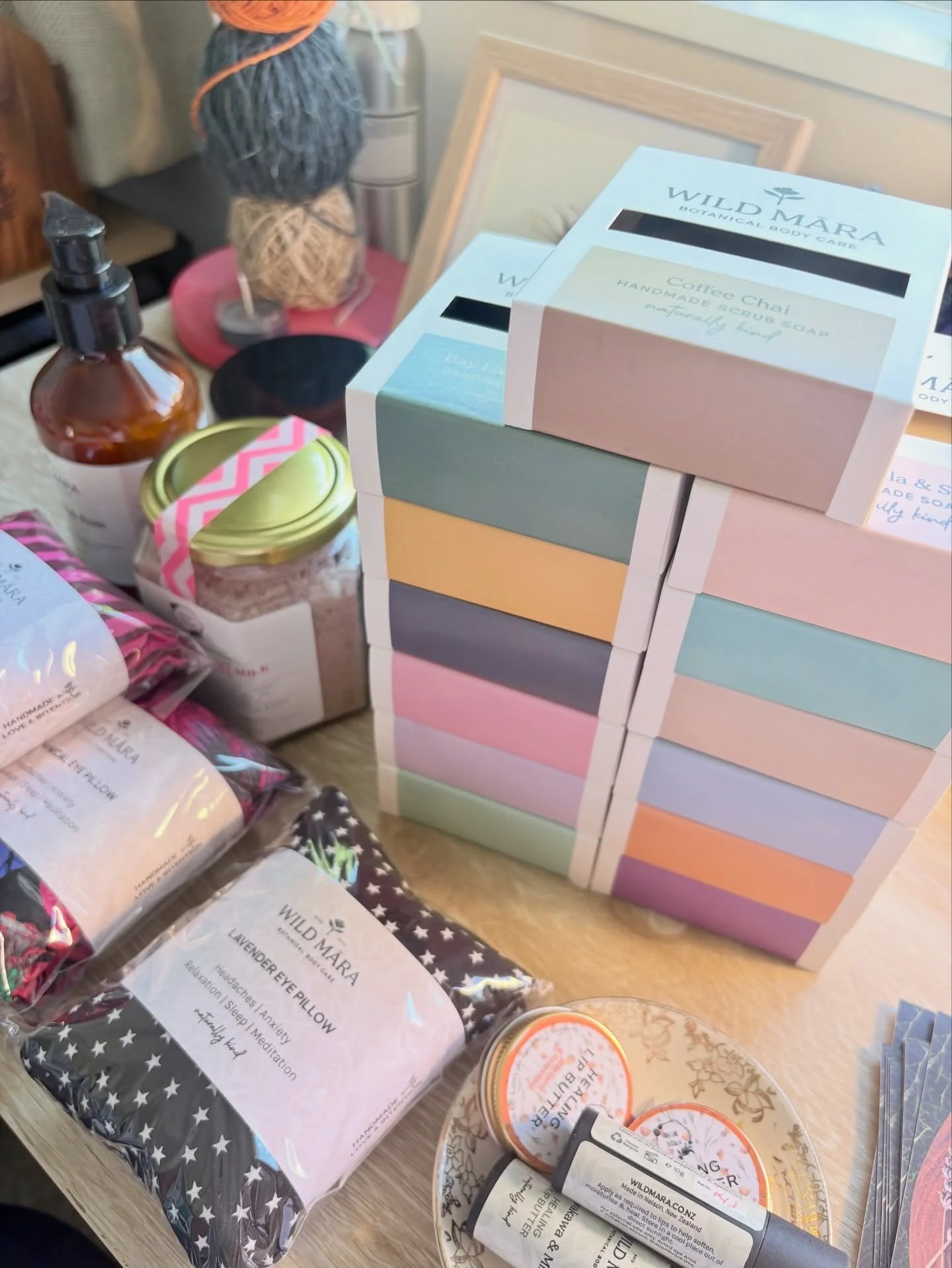 A top-up order heading to the Nelson Classic Car Museum. I&rsquo;m just loving the colours of my new soap packaging 💕 
What do you think?