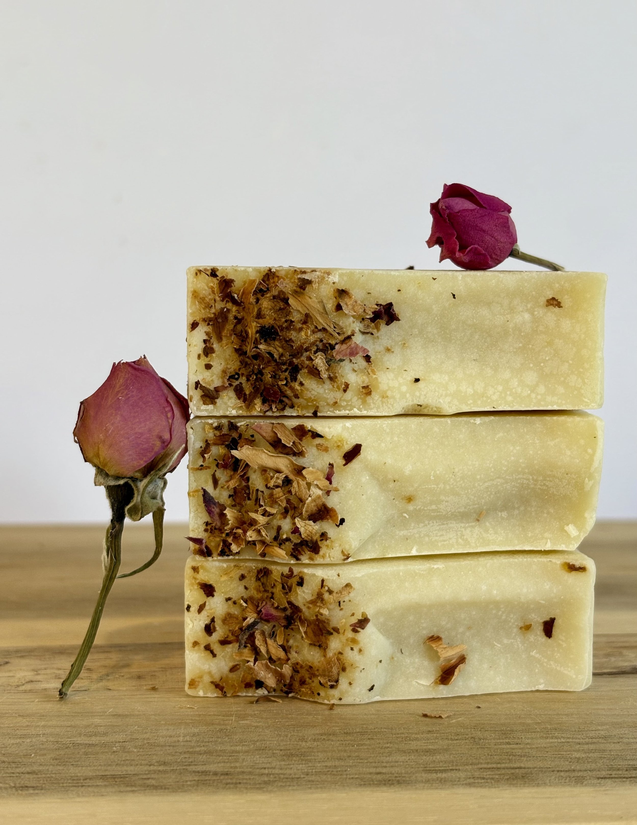 Coconut Rose Soap, with creamy coconut milk, handmade soap, Nelson NZ