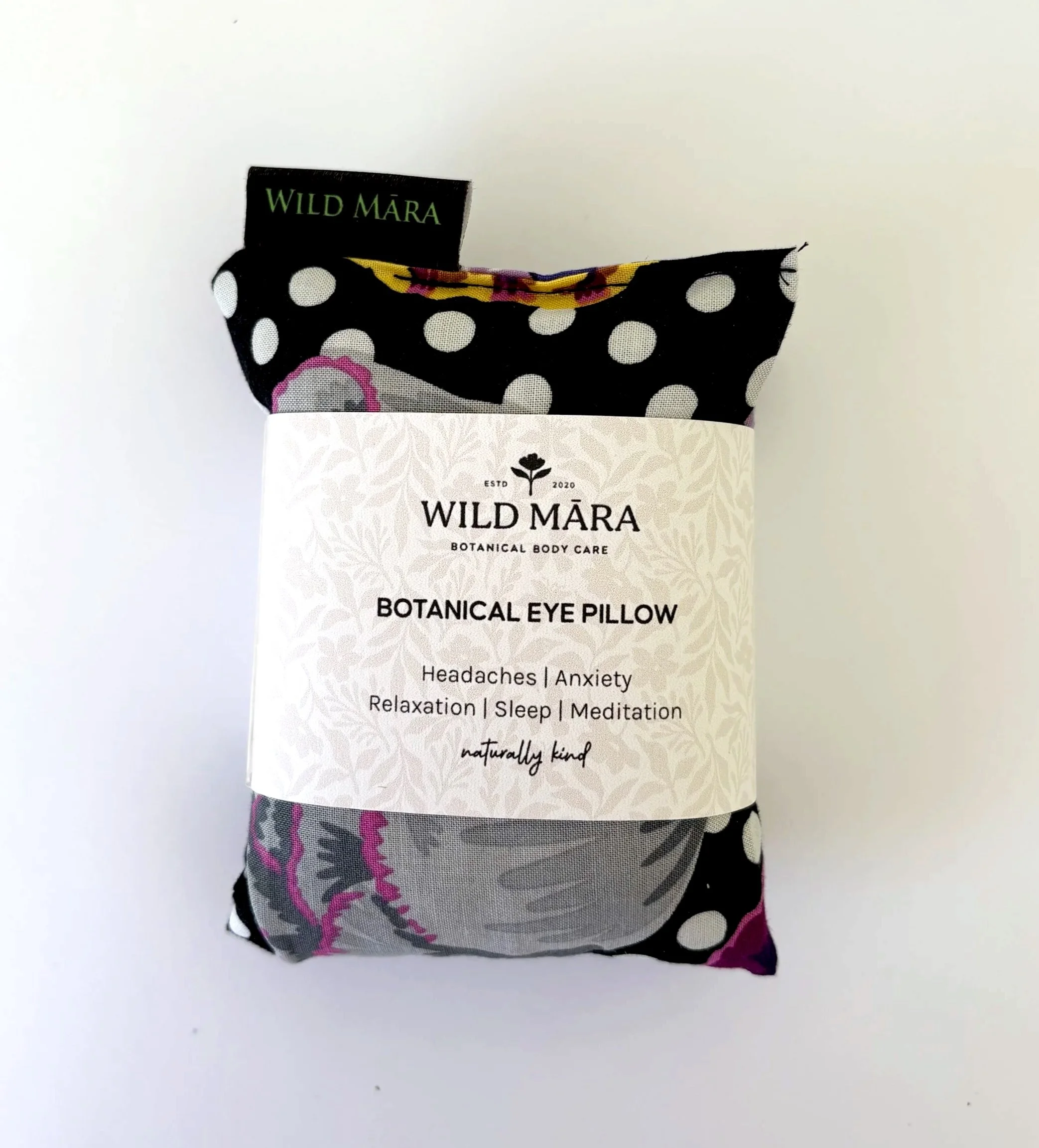 Botanical Lavender Eye Pillow, supports mindfulness, NZ