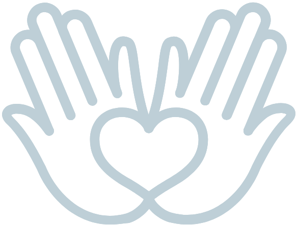Two hands forming a heart shape.