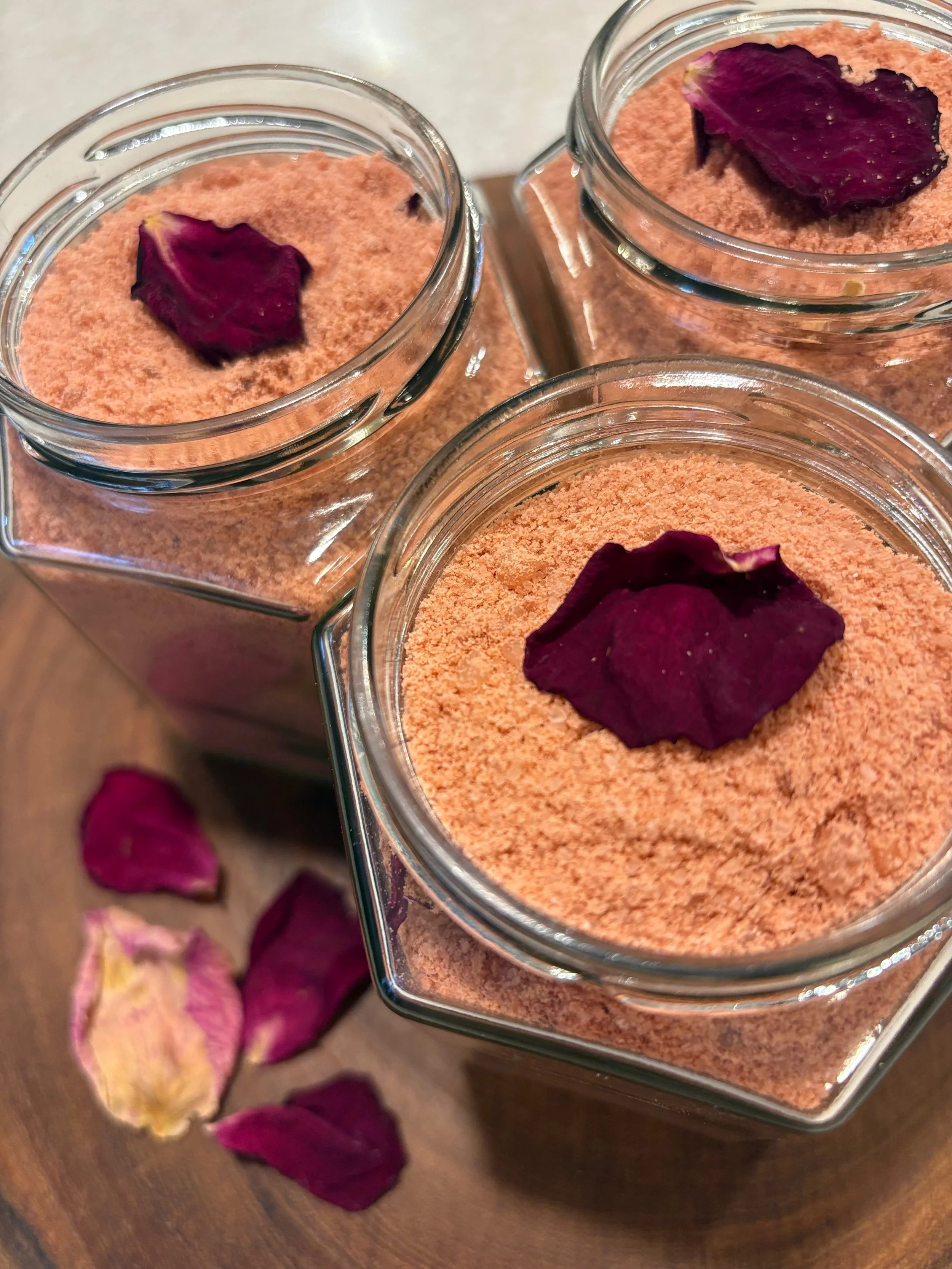 Wild Māra Natural Soaps and Bodycare New Zealand Wild Mara Coconut Rose Bath Salts
