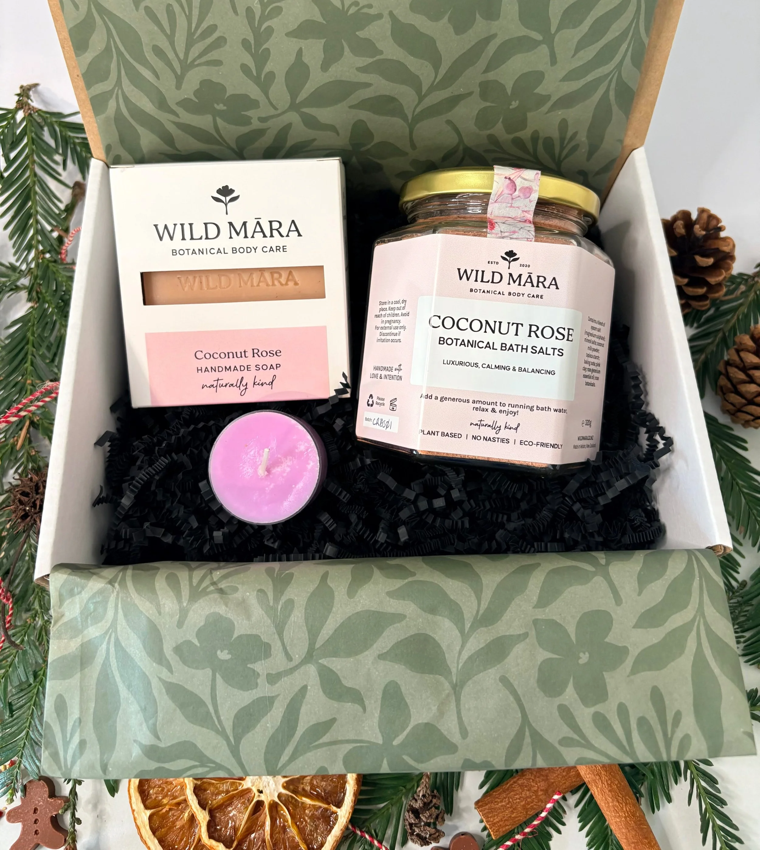 rose botanical ritual gift box, Nelson, NZ