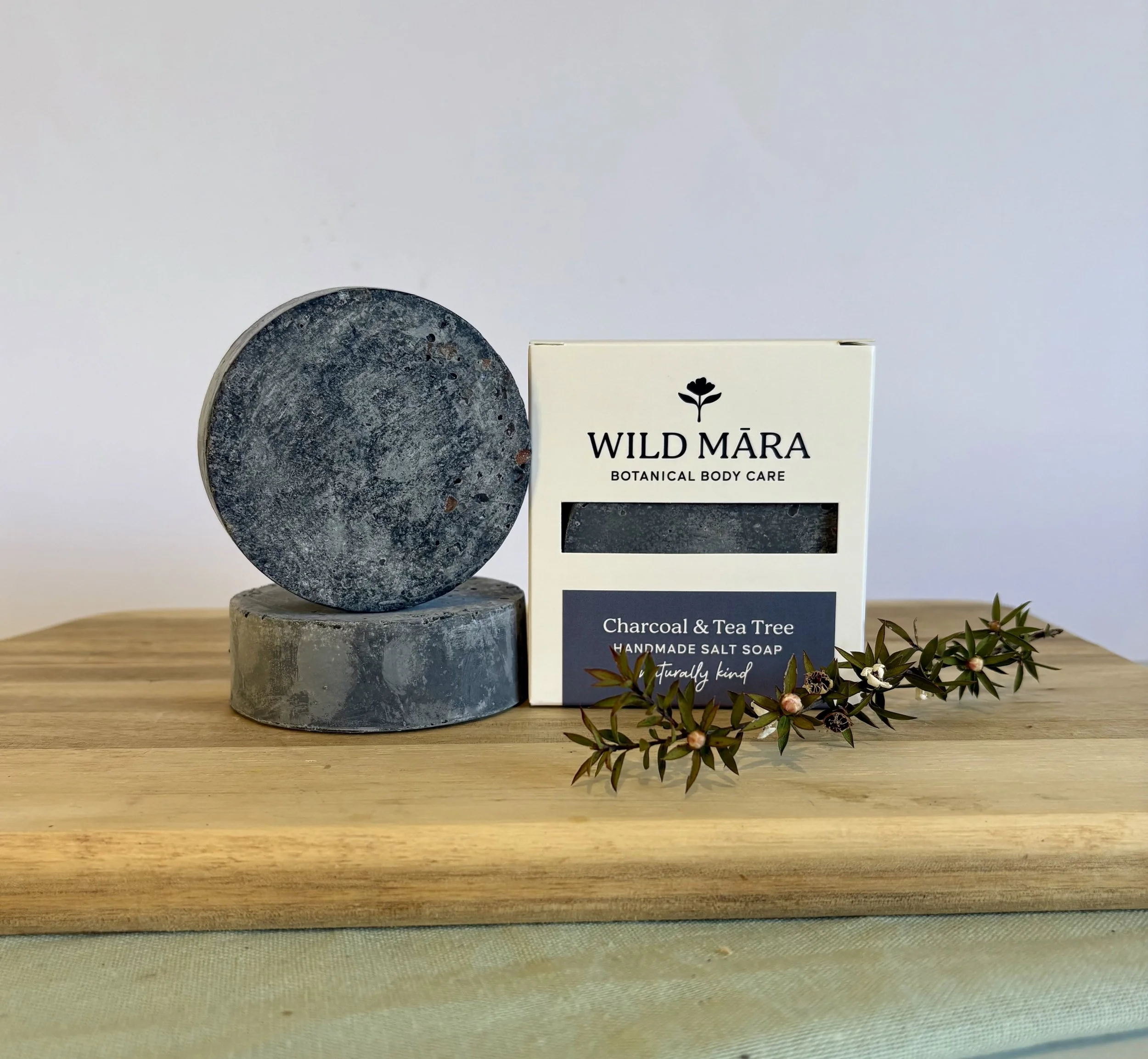 Charcoal and Tea Tree Salt Soap