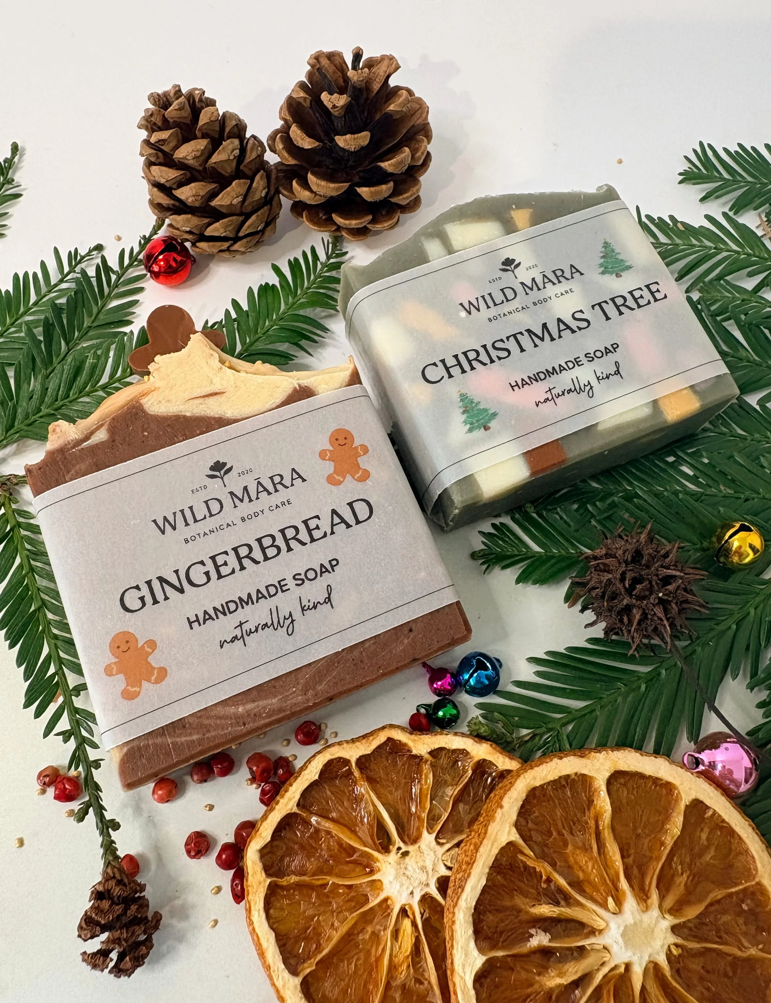 Gingerbread & Christmas Tree soaps, Nelson, NZ