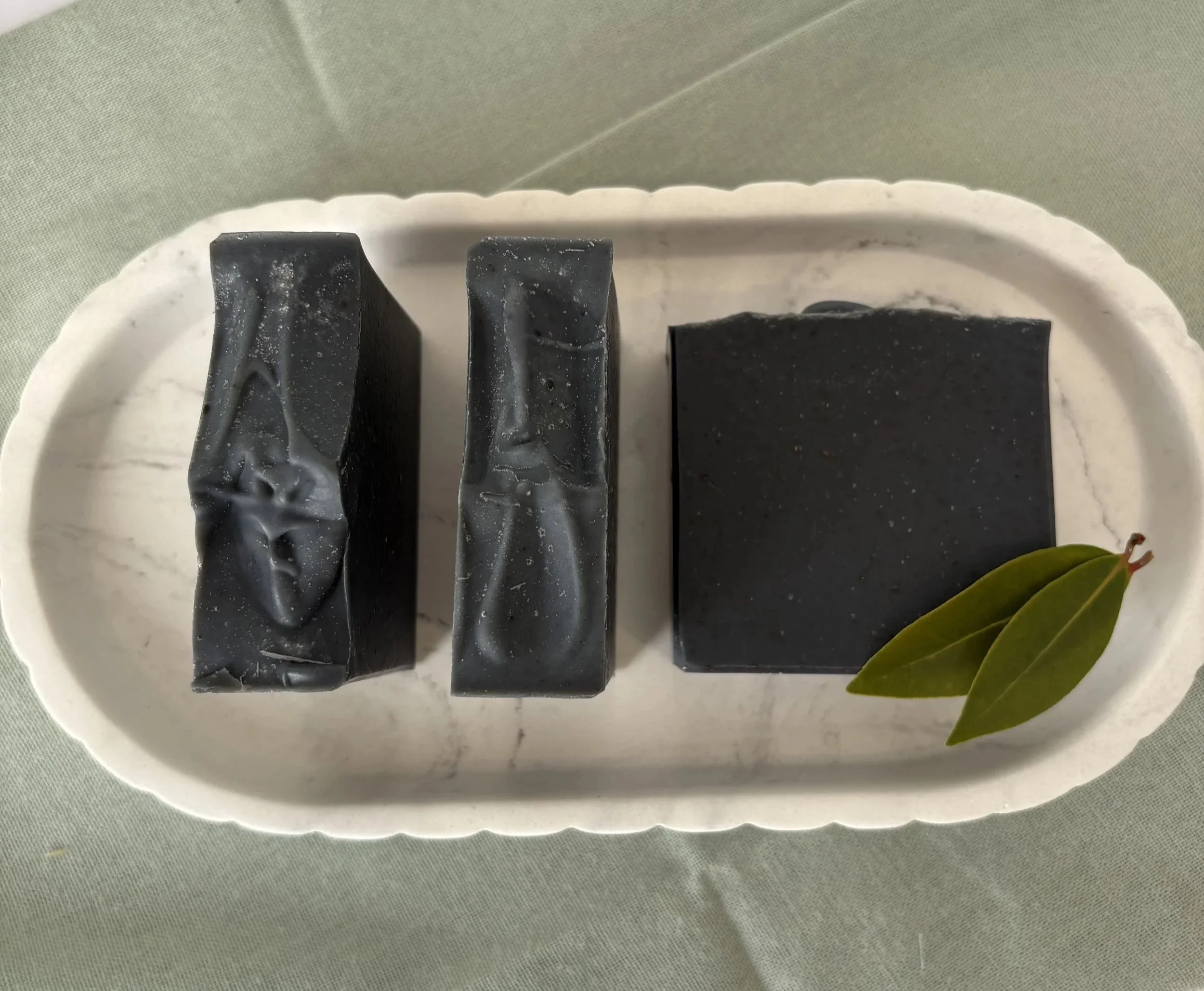Bay Laurel & Walnut Scrub Soap, MAN soap, clarifying charcoal and walnut shell scrub, soap, NZ