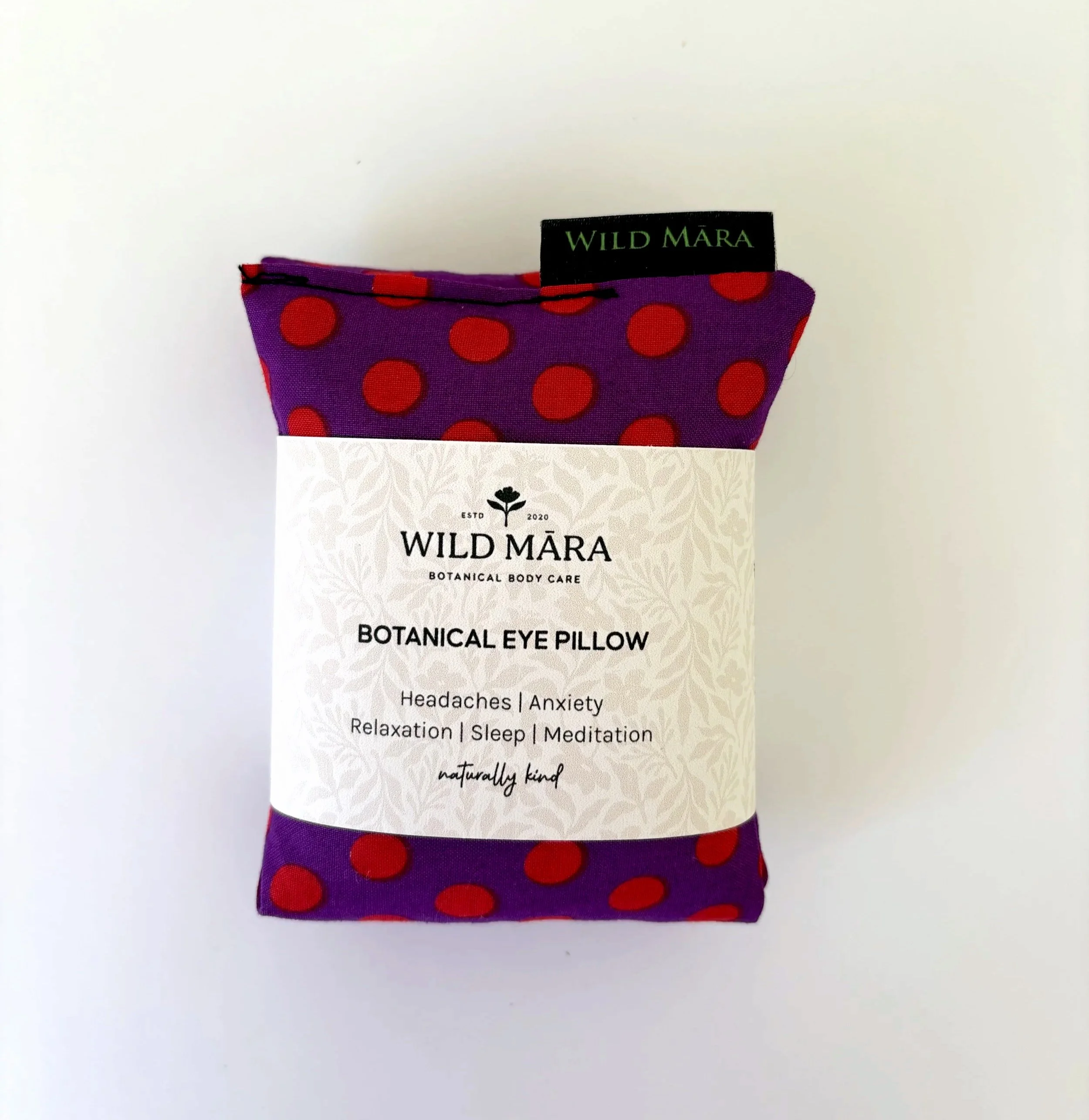Botanical Eye Pillow polka dots, Nelson, NZ