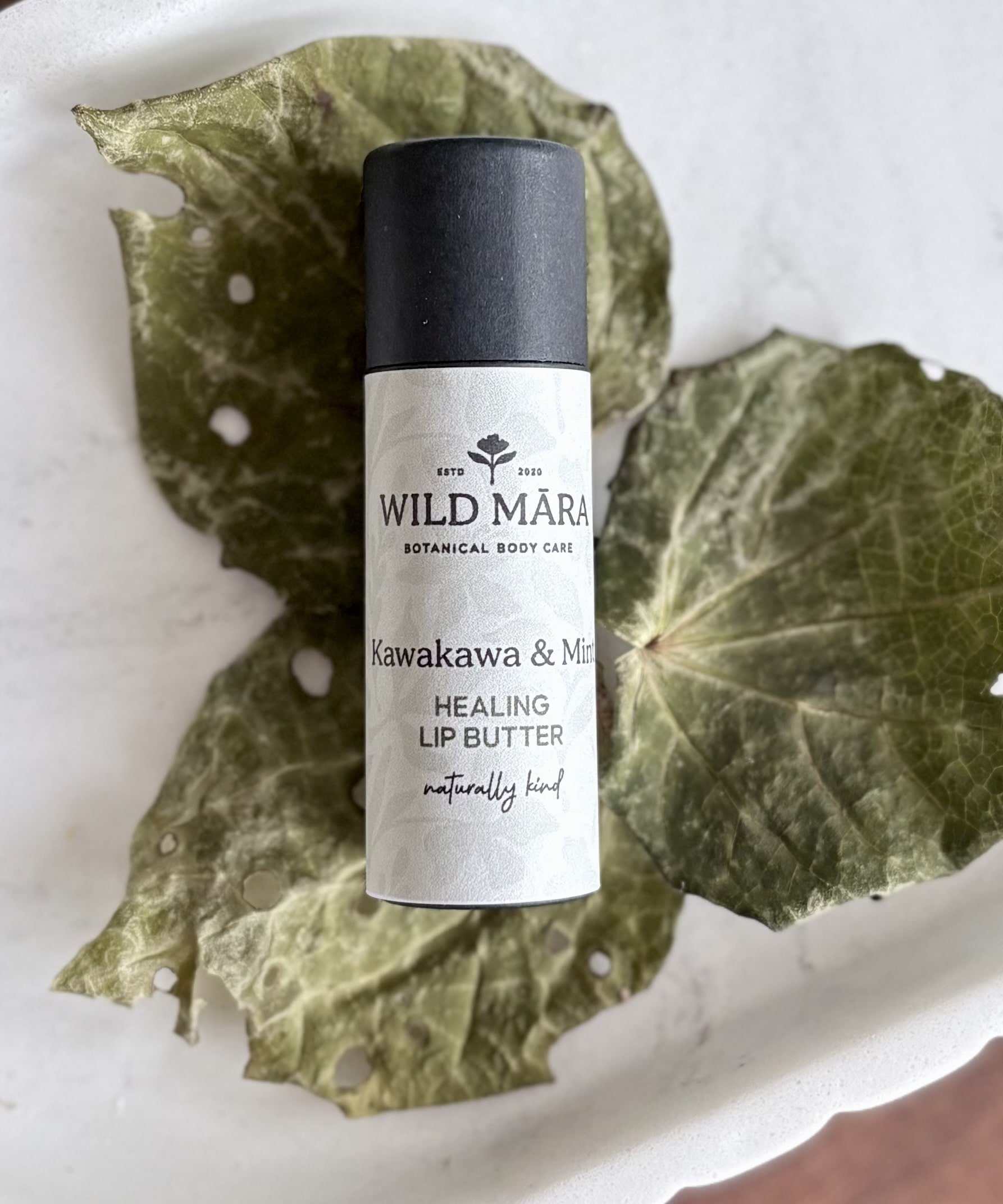 Kawakawa & mint lip balm, natural lip balm handmade, NZ