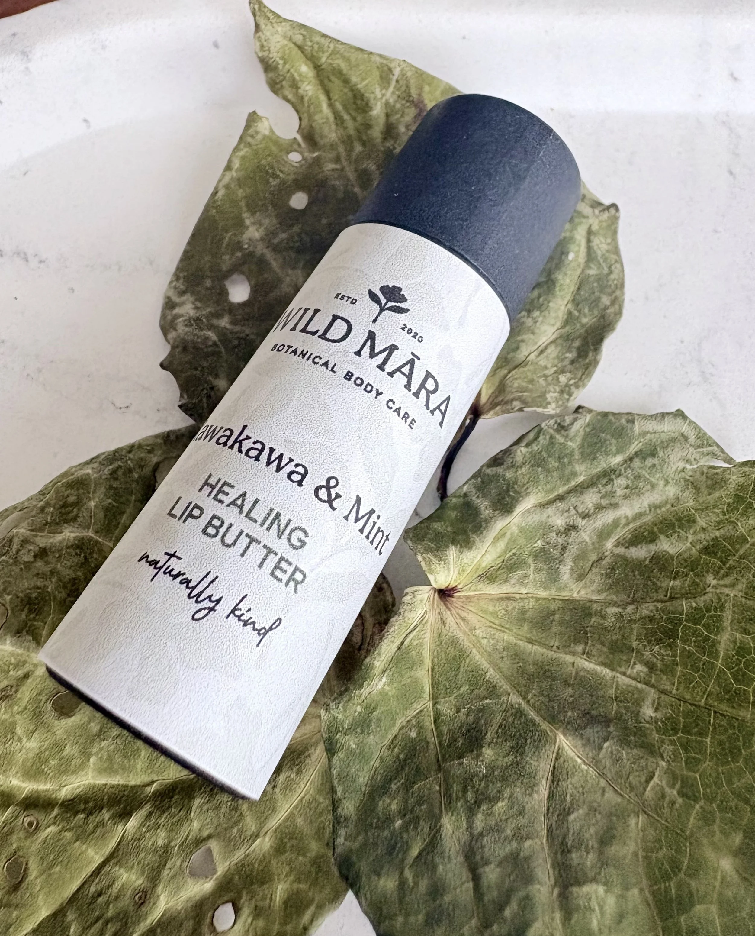kawakawa & mint lip butter