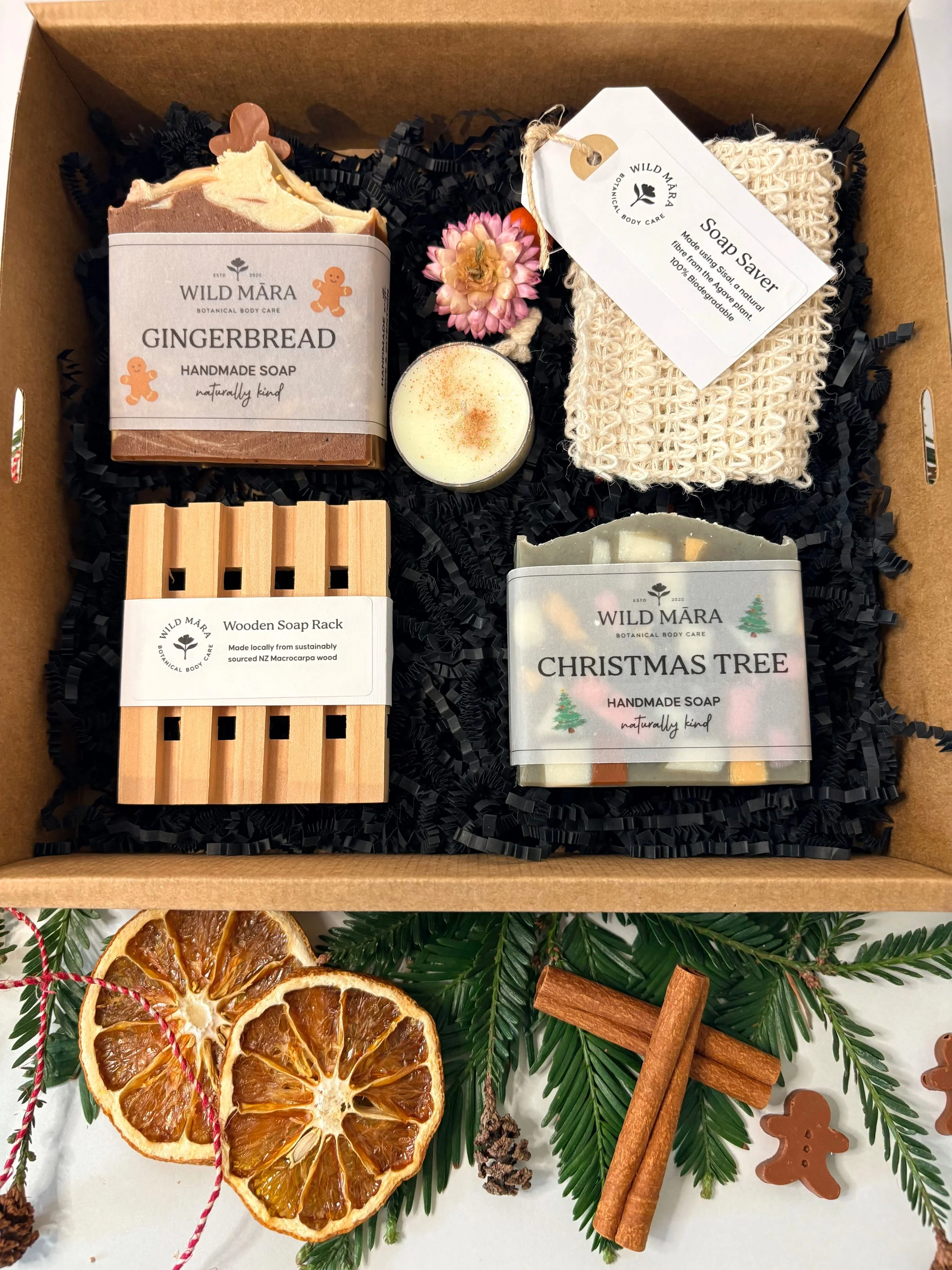 Festive Evergreen Gift Box from Wild Māra, Nelson, NZ
