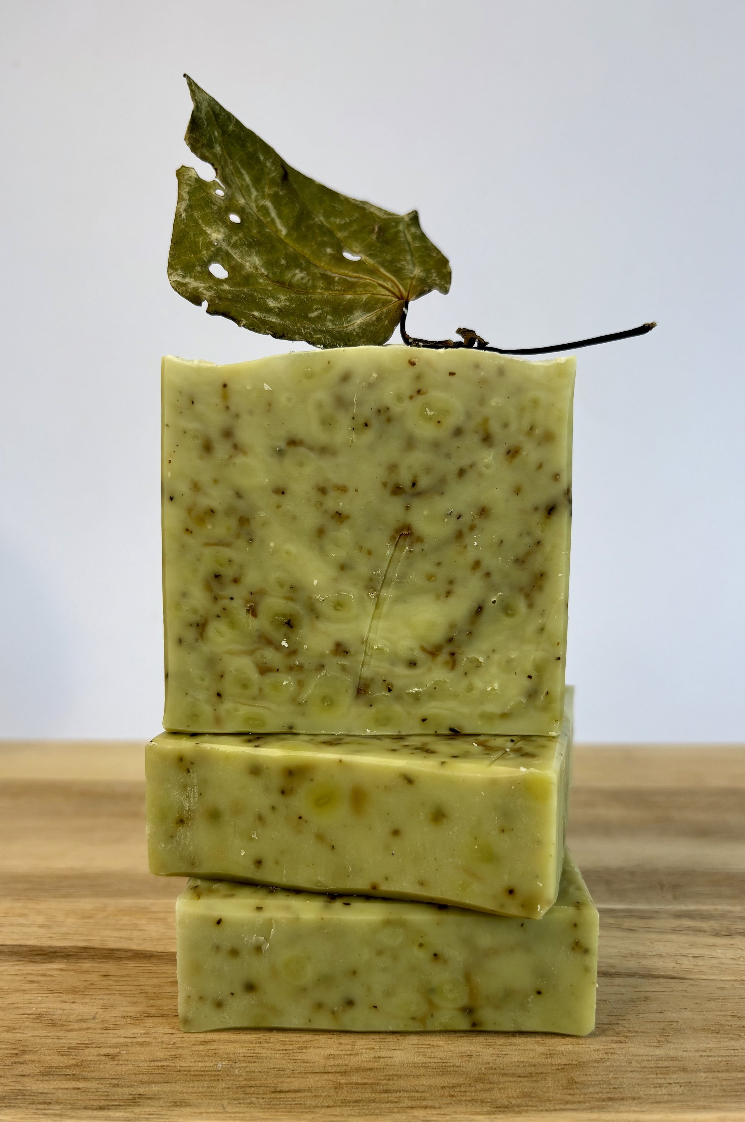 Kawakawa and Aloe Soap, calming soothing handmade in Nelson NZ