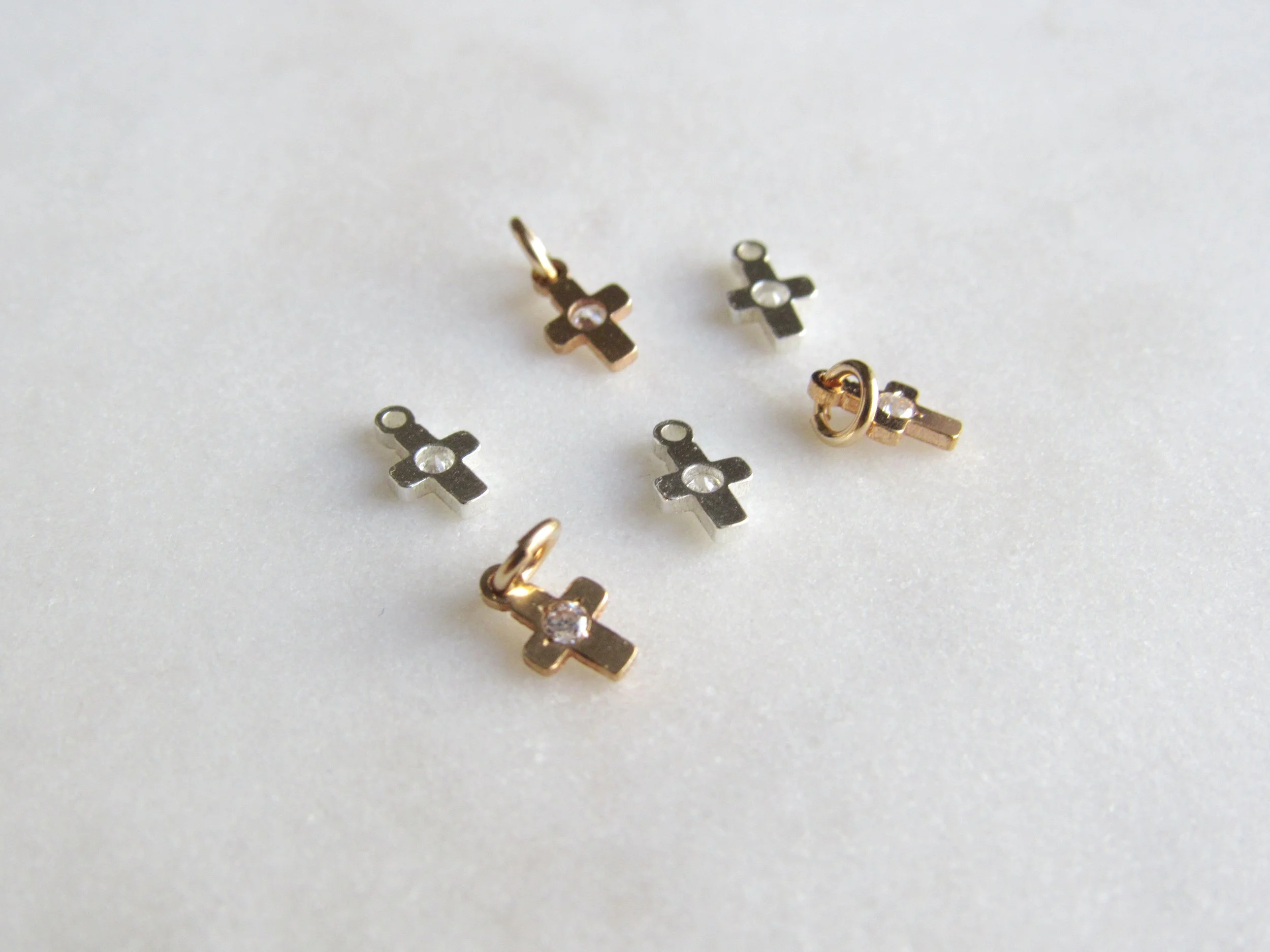 Tiny Cross - 14k Gold-Filled & 925 Sterling Silver