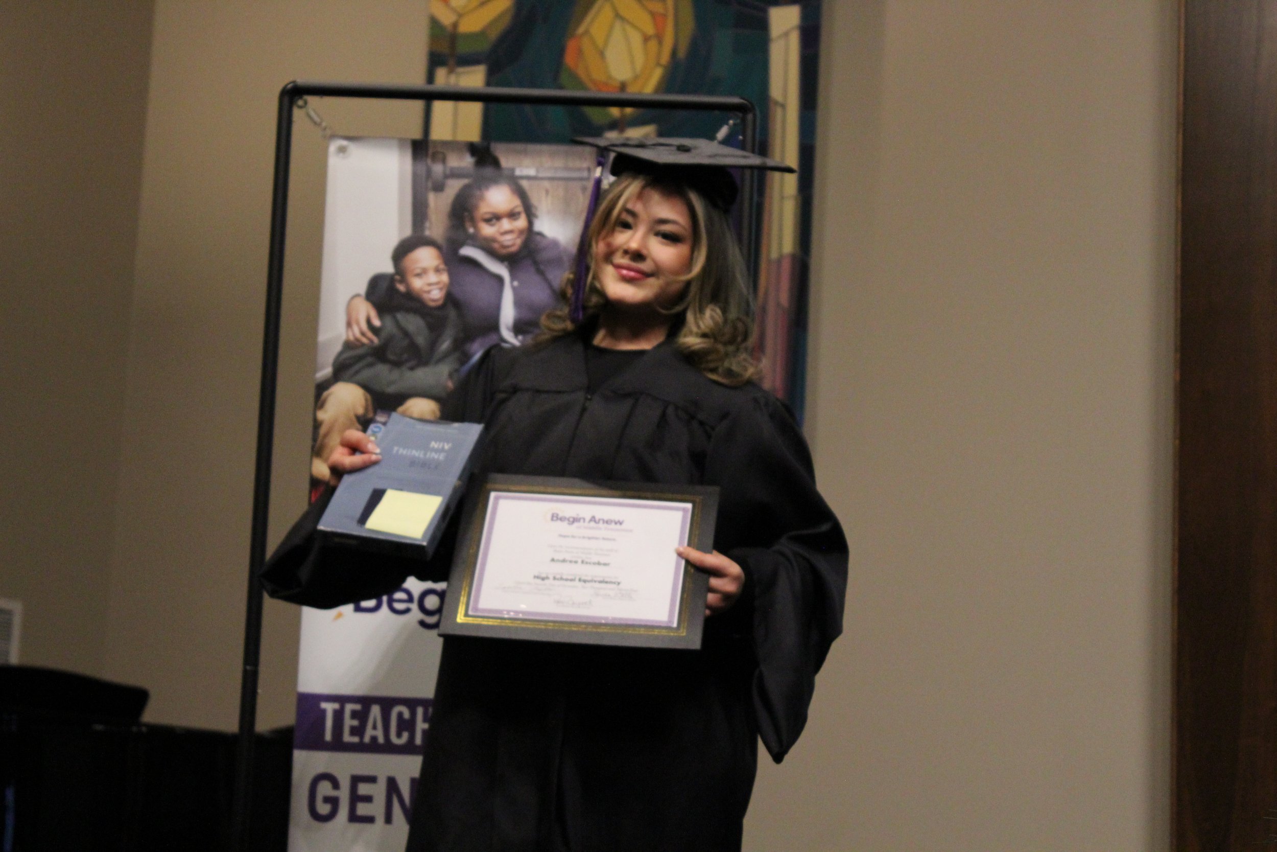 Andrea
(High School Equivalency Graduate)