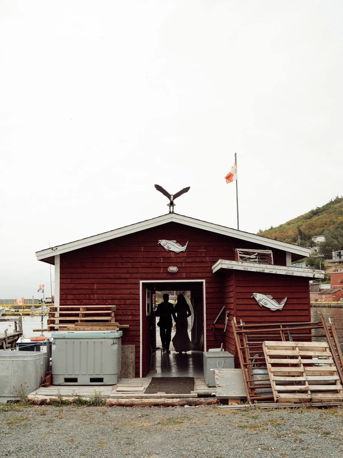 Every love story has a soundtrack. For Alanna + Ben, it was the stillness of the harbour, the creak of the fishing stage, and the sound of Kiss Me playing in the background.