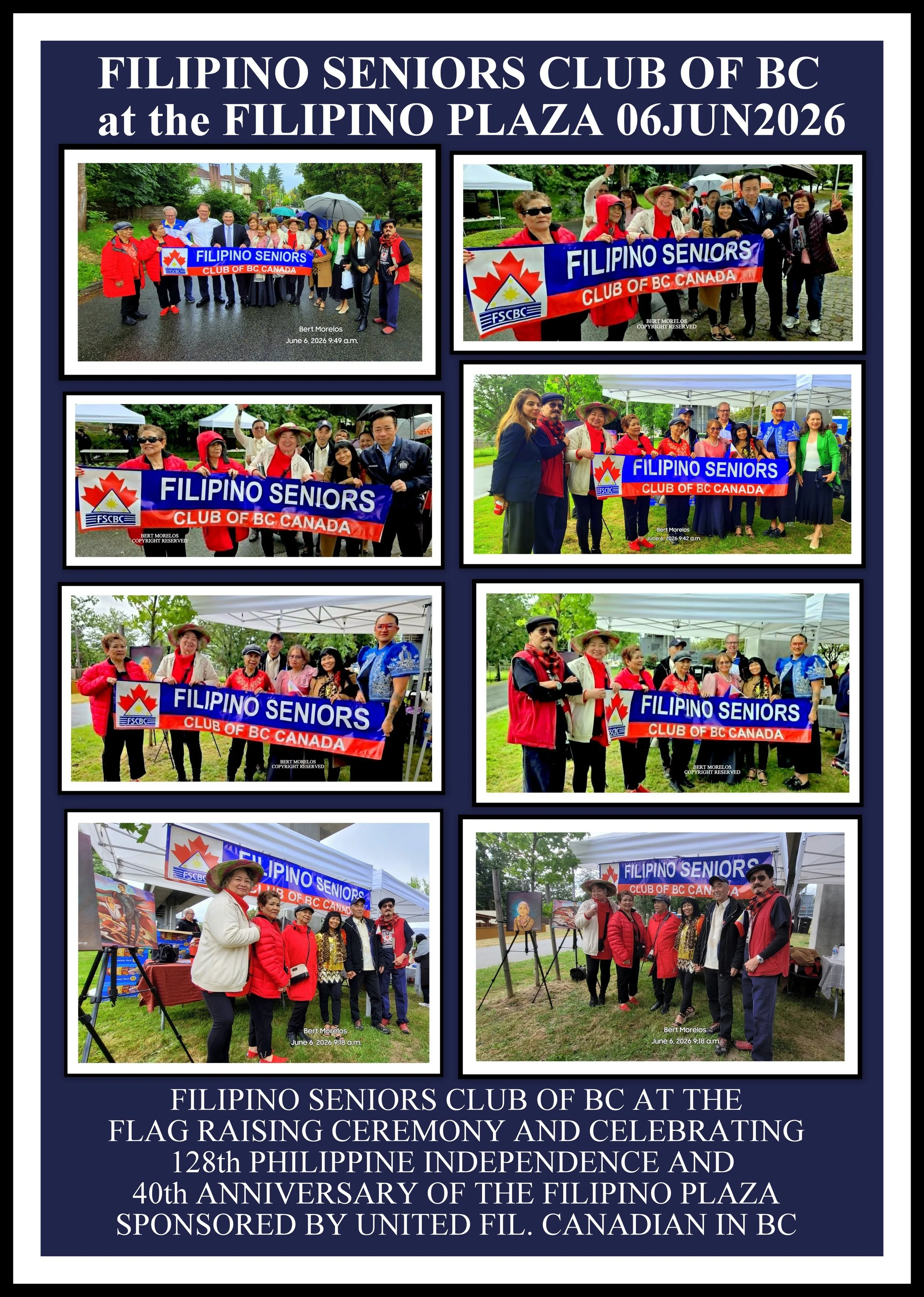 The Filipino Seniors Club of BC at the Filipino Plaza