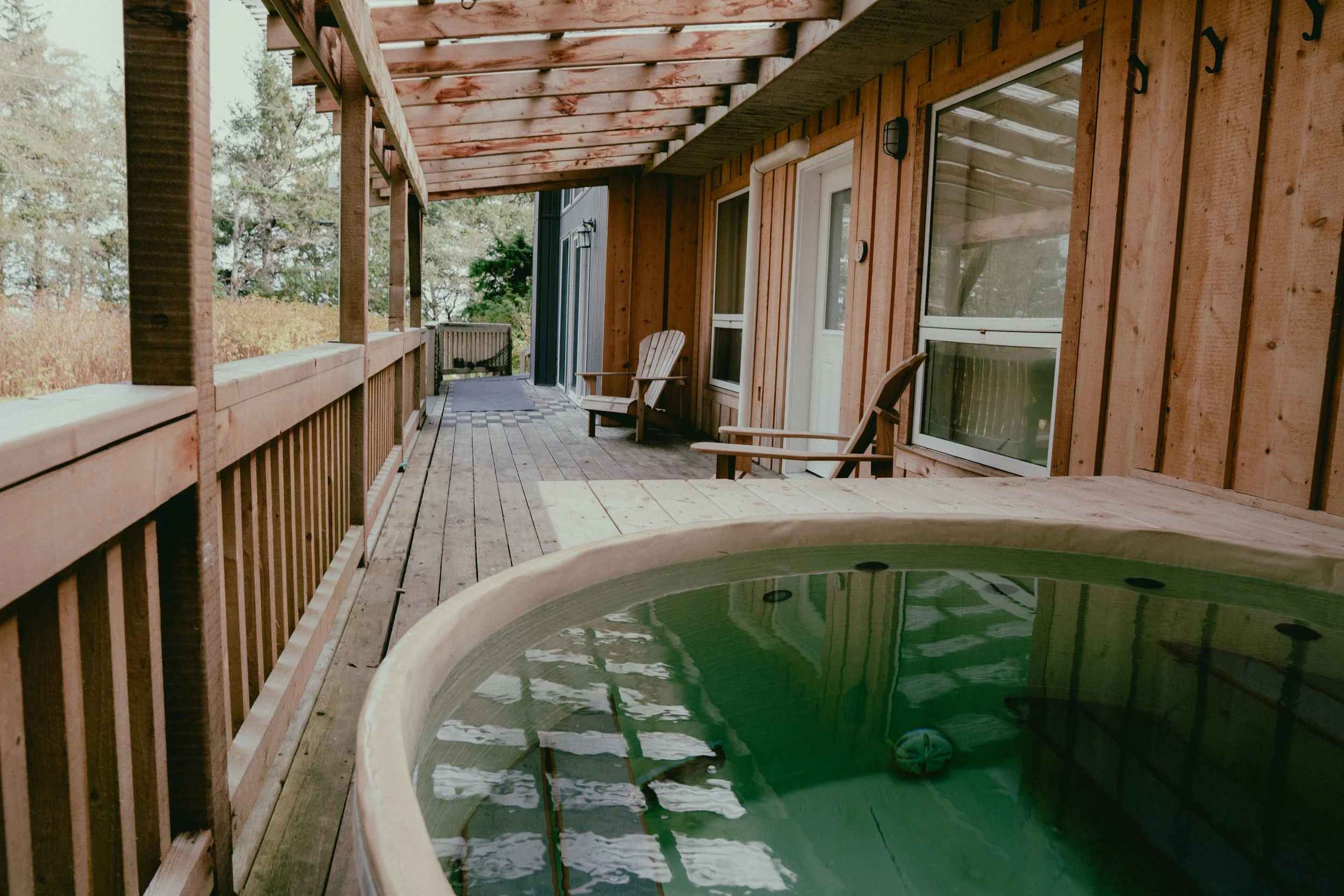 Green Coast Kayaking entrance, showcasing big windows for viewing