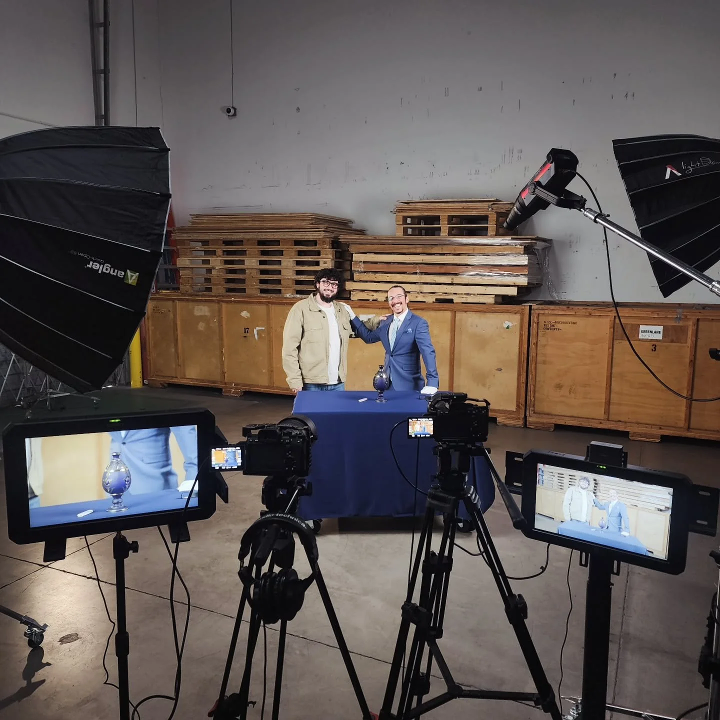 Filming a little video inspired by my favorite show, Antiques Roadshow!