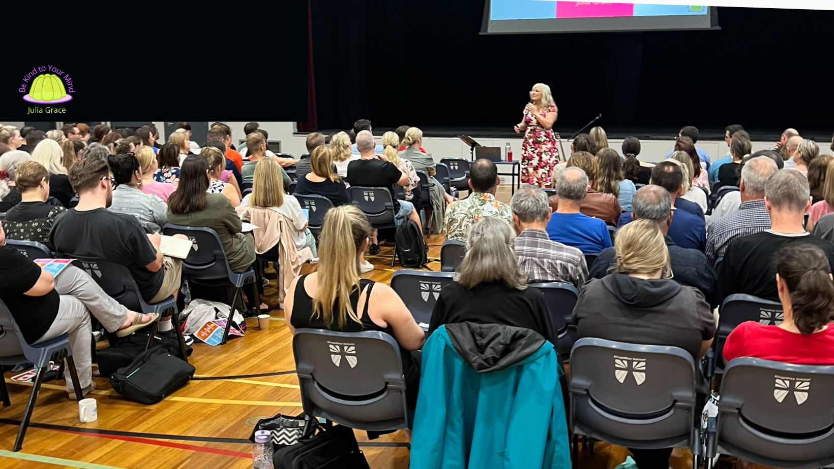 Julia Grace presenting