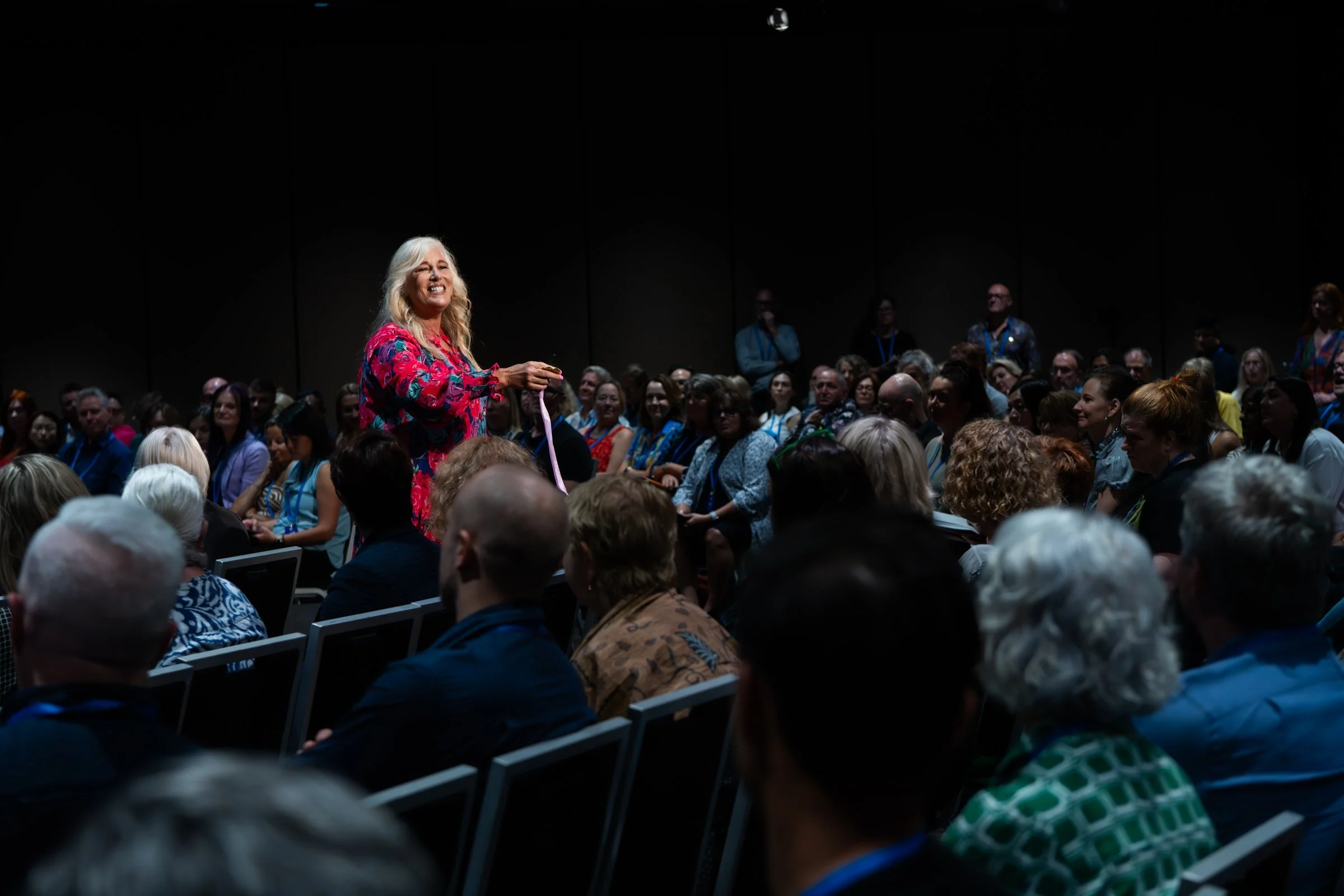 Julia Grace in the crowd