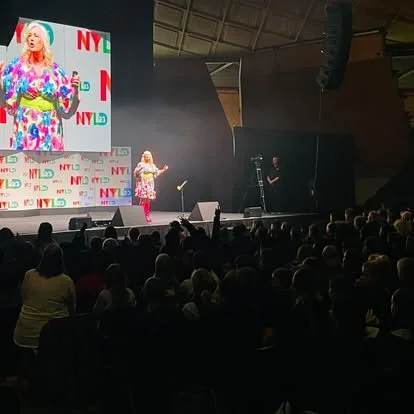 Julia Grace speaking at NYLD