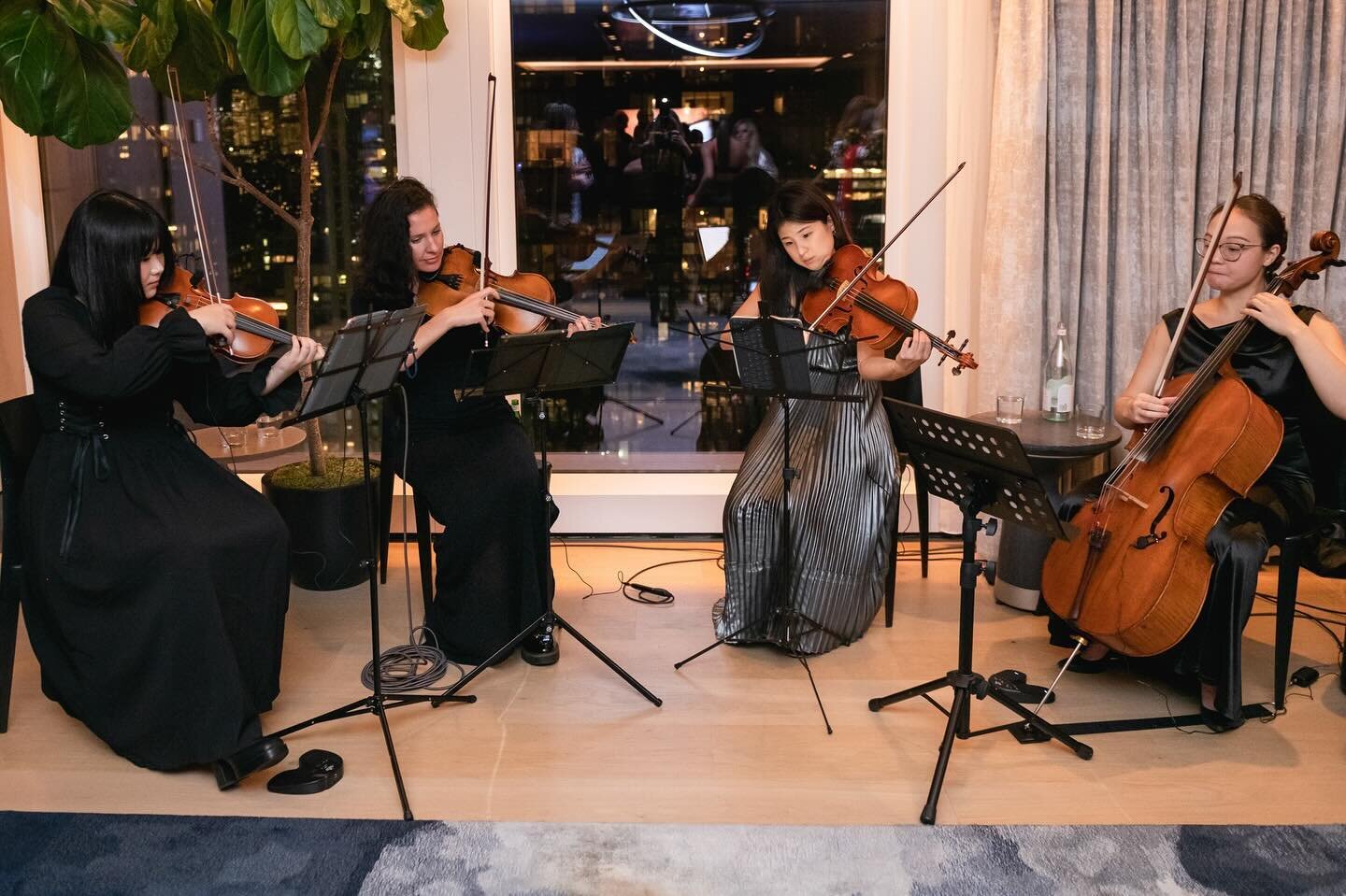 Had a brilliant performance with our all-female ARTLEX String Quartet at @pitchpublicity Gala at @equinoxhotels in Hudson Yards, NYC 🎻👠⚡️