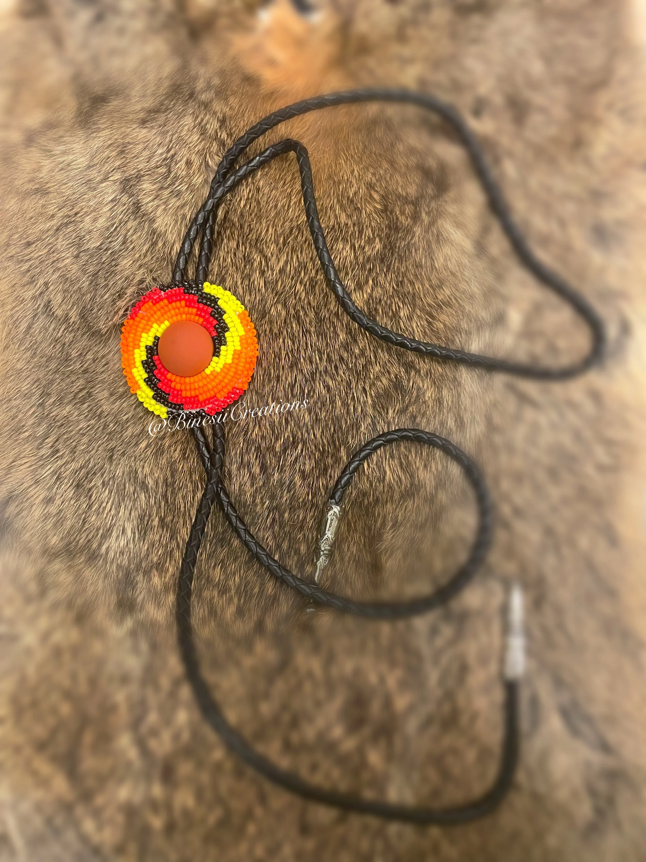 Fiery Blaze Bolo Tie