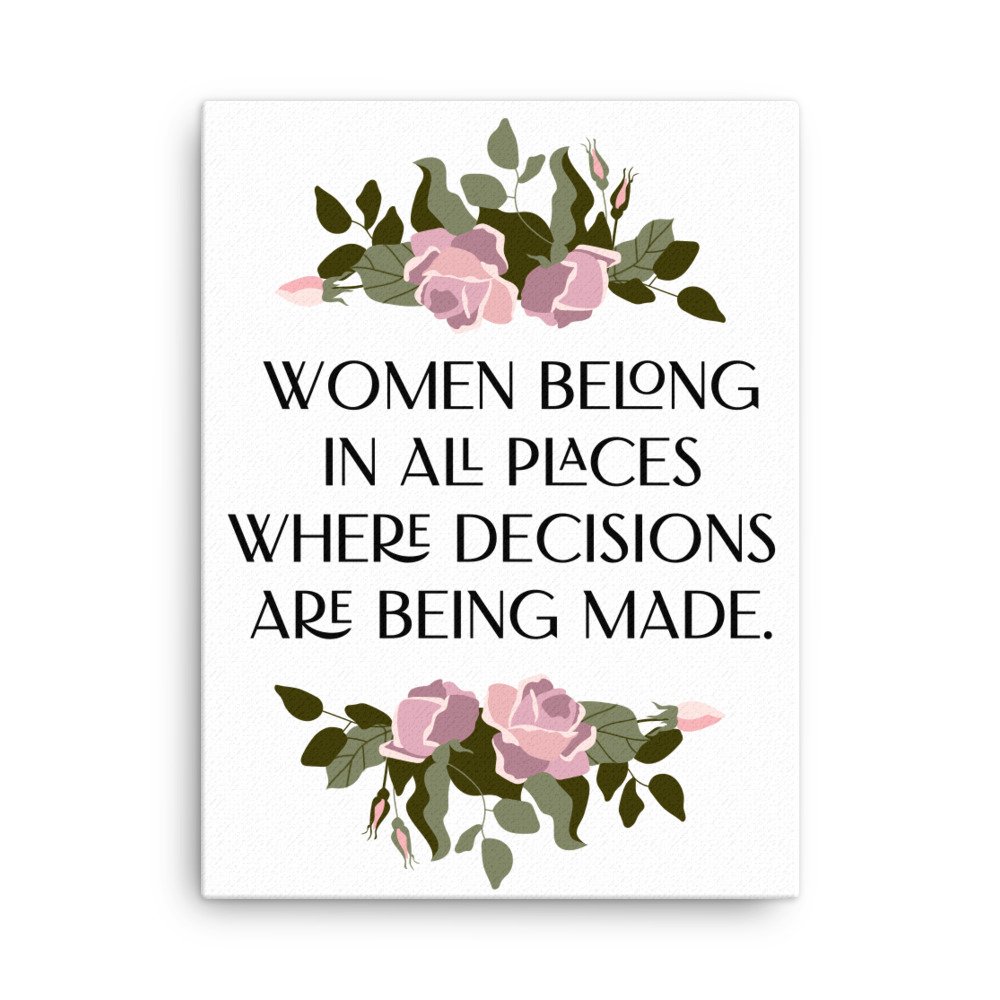 RBG Women Belong Thin Canvas