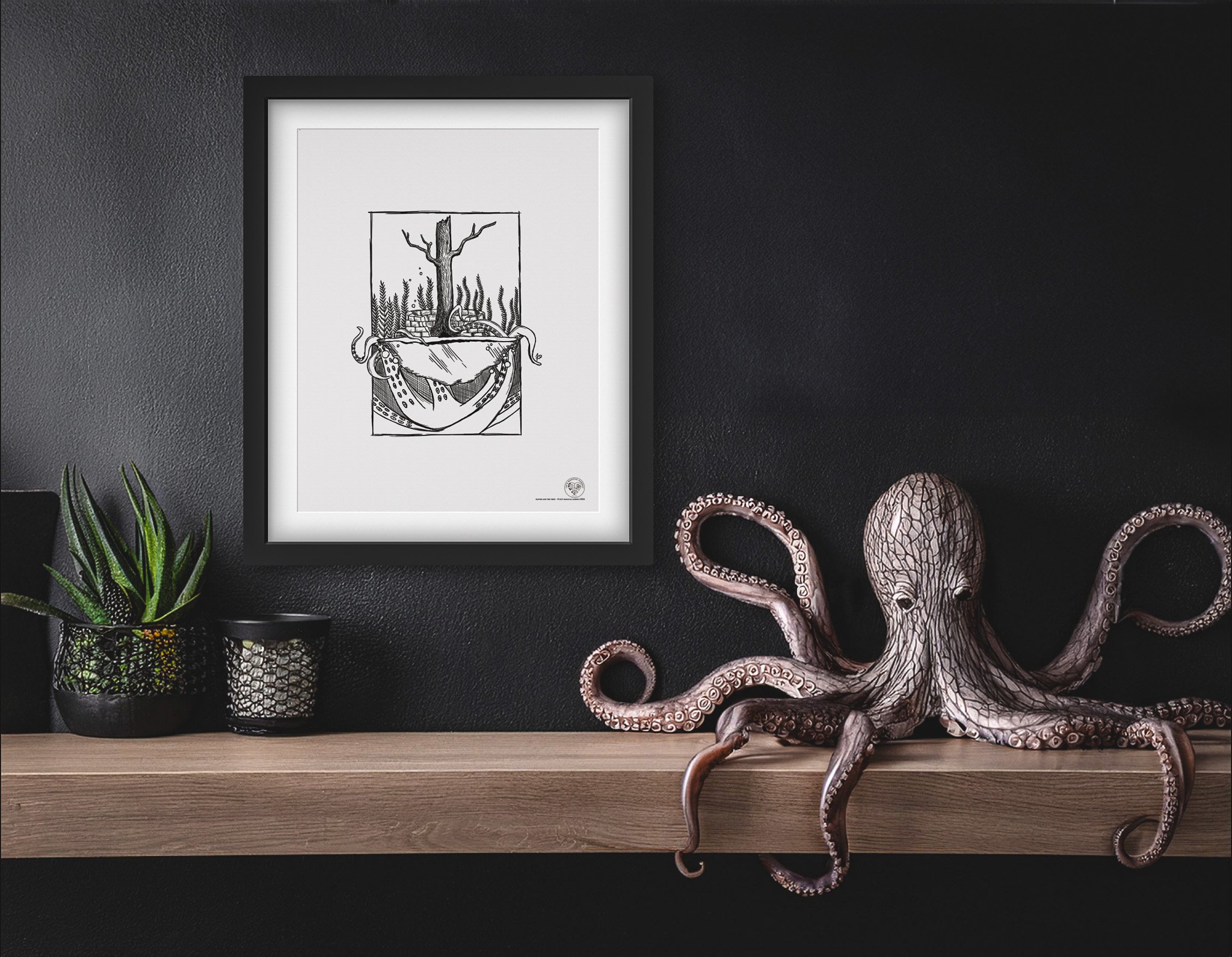 Oliver and the Tree - digital print file