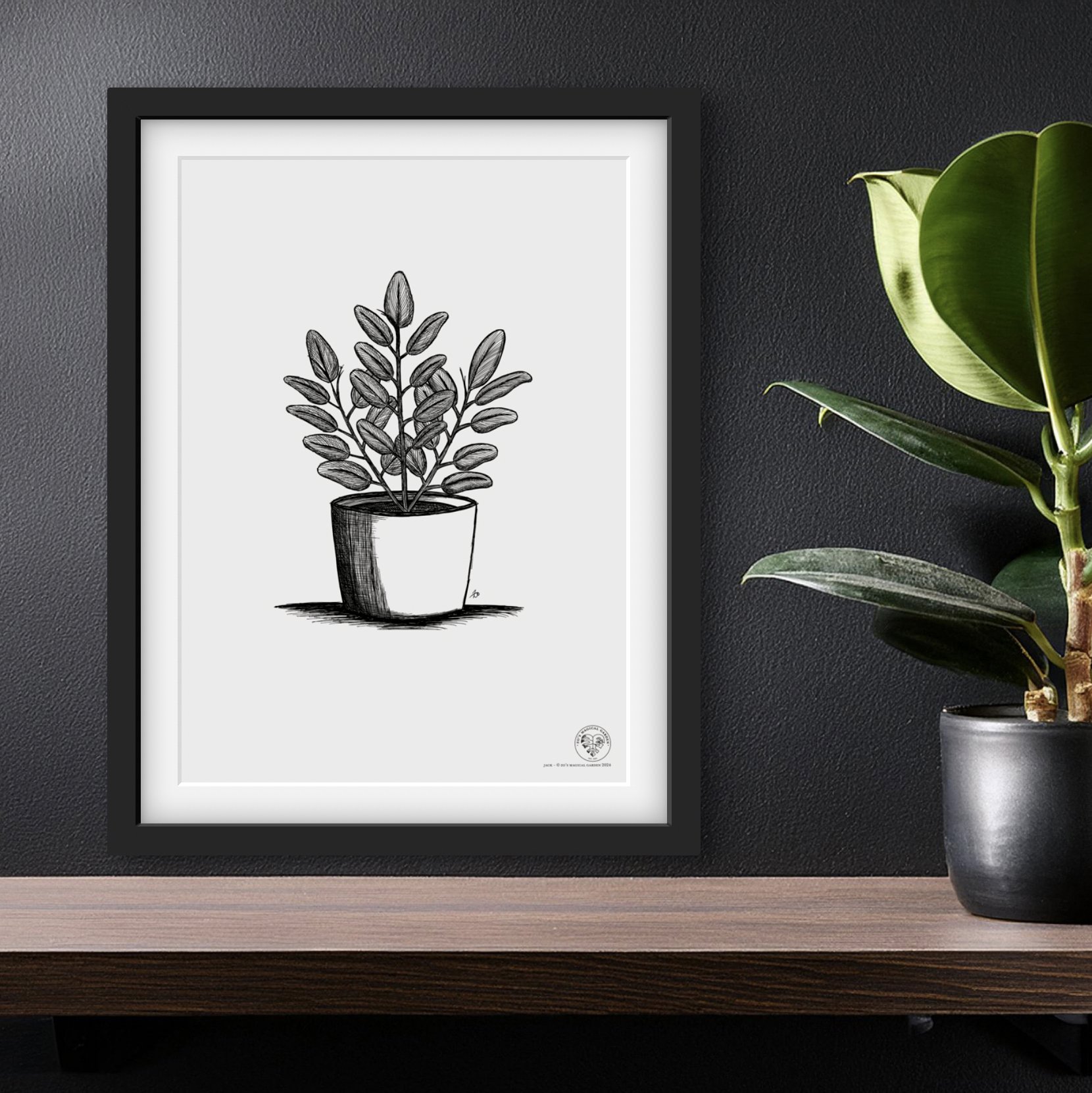 Jack - Rubber Plant digital print file