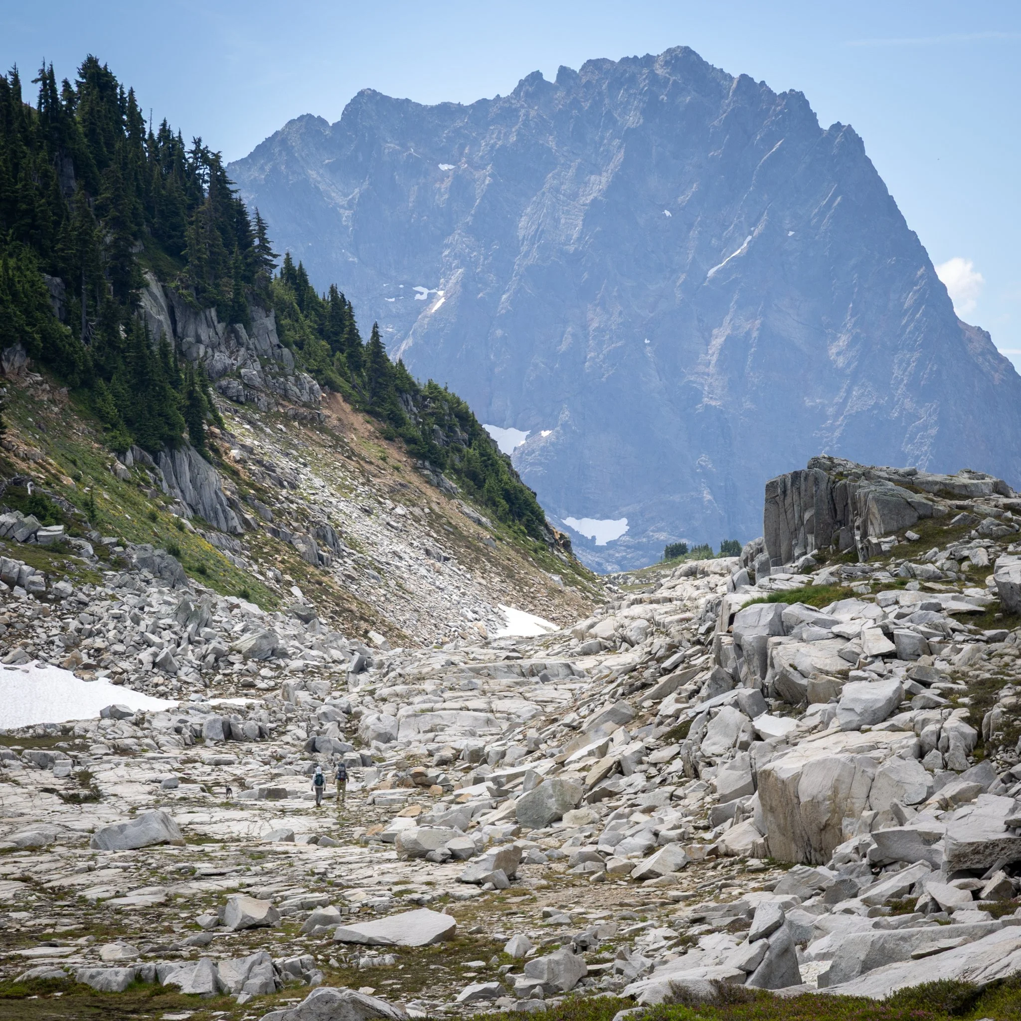 Paul and Beck heading to Upper Tank Lake