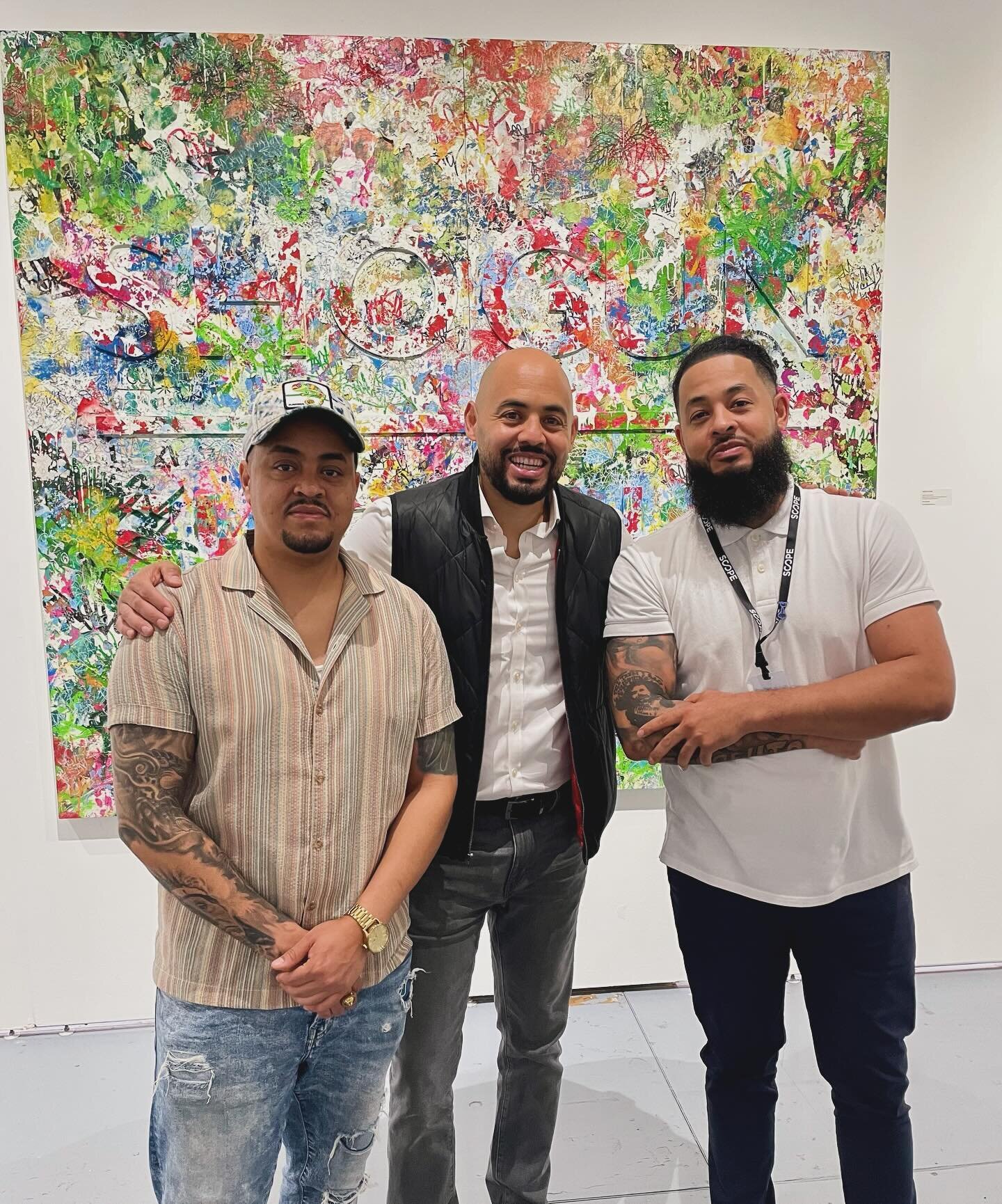 The only thing better than MIA is enjoying the city with family + Art. This is a rare picture of Bedolla brothers enjoying Scope Art Fair.