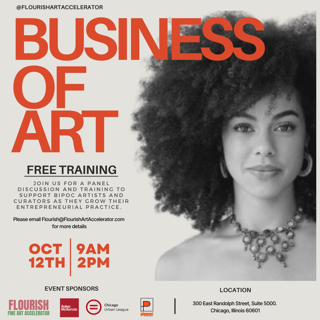 Calling all BIPOC Artists and Curators 

Flourish Art Accelerator presents a FREE TRAINING on the Business of Art&mdash;designed to support your growth as an entrepreneur. 

Join us for an insightful panel discussion and expert-led training to gain t