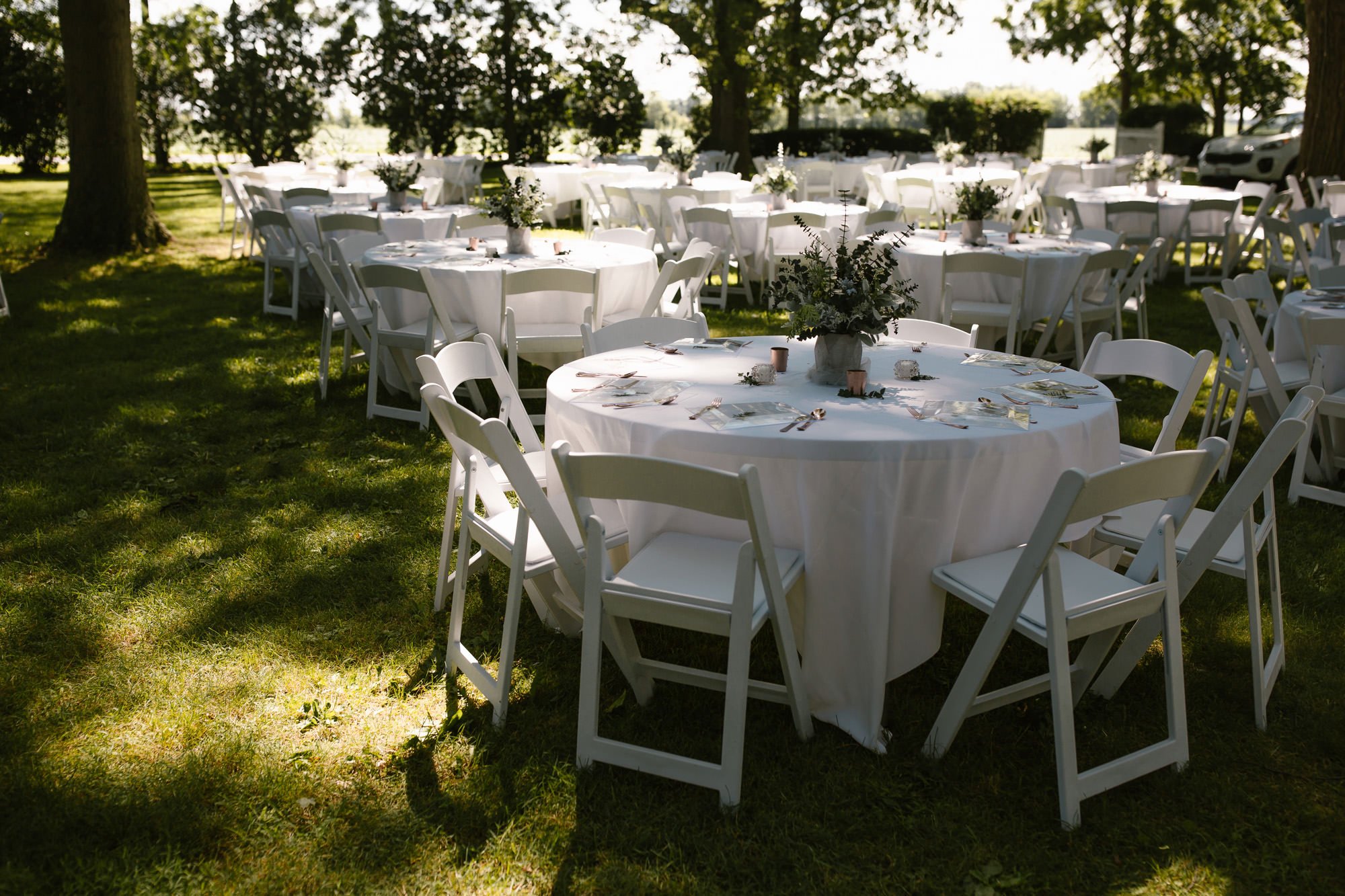 White Chair Cushion, Rental Reception Party Banquet