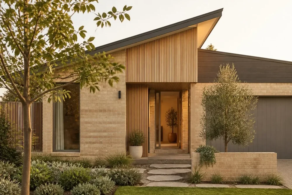 Street view of a suburban home
