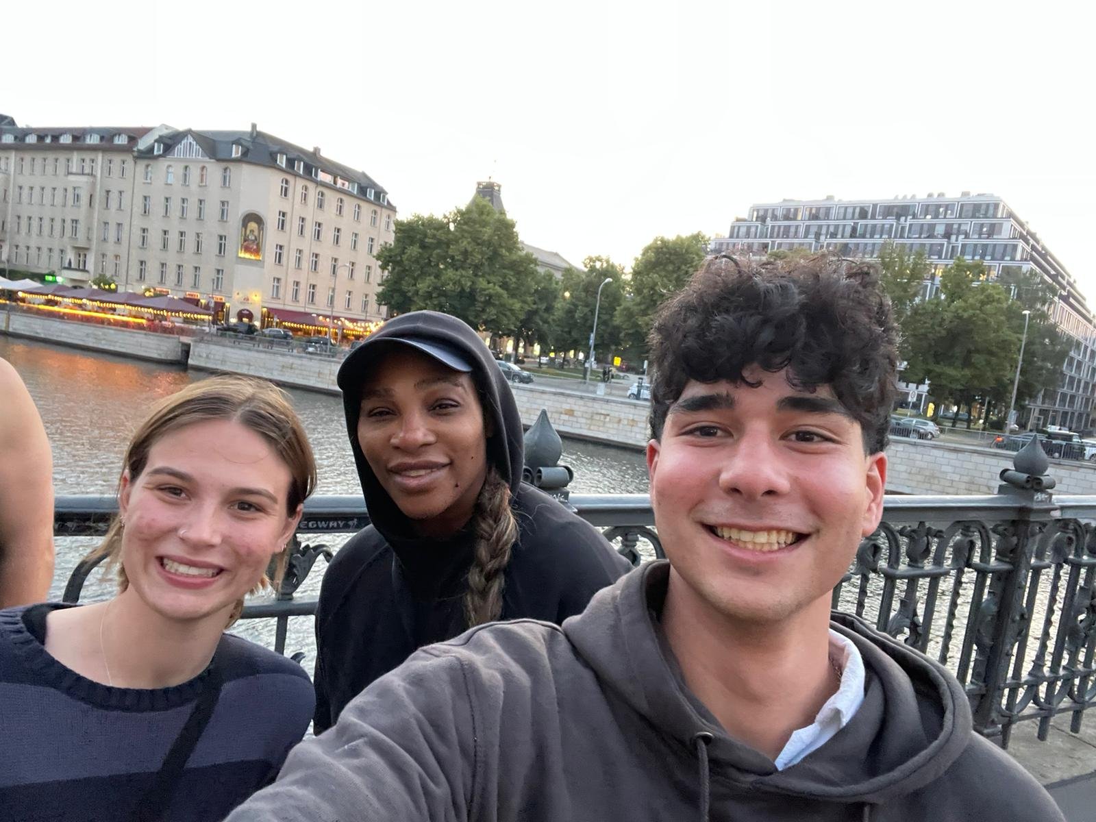 running into Serena Williams