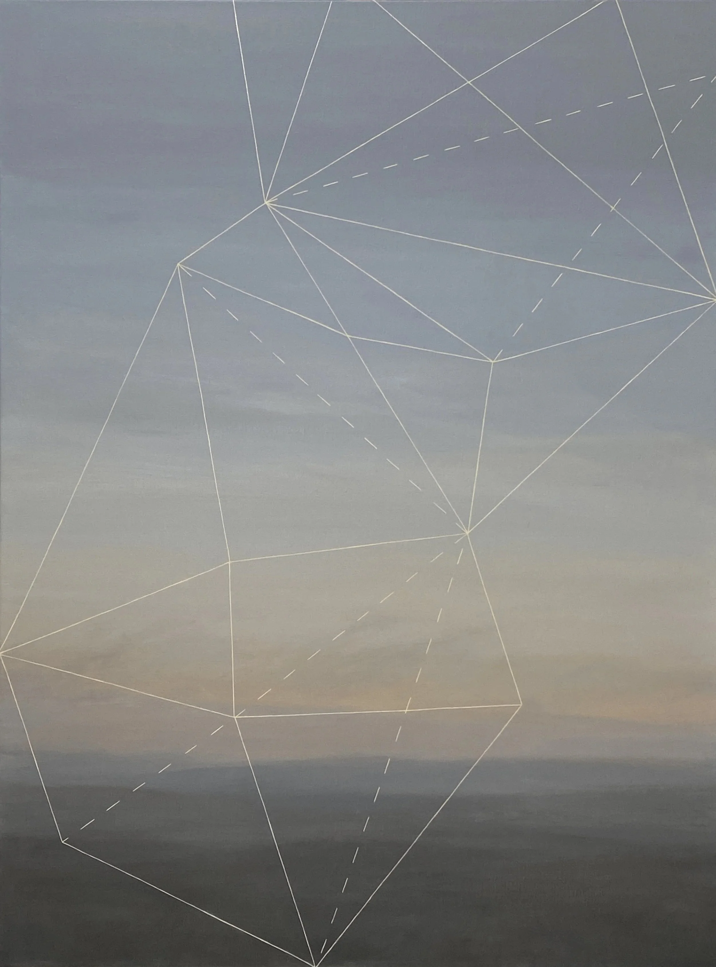 Cosmographia 6, 2024. Oil and acrylic on linen, 120x90cm. Enquiries Hill-Smith Art Advisory