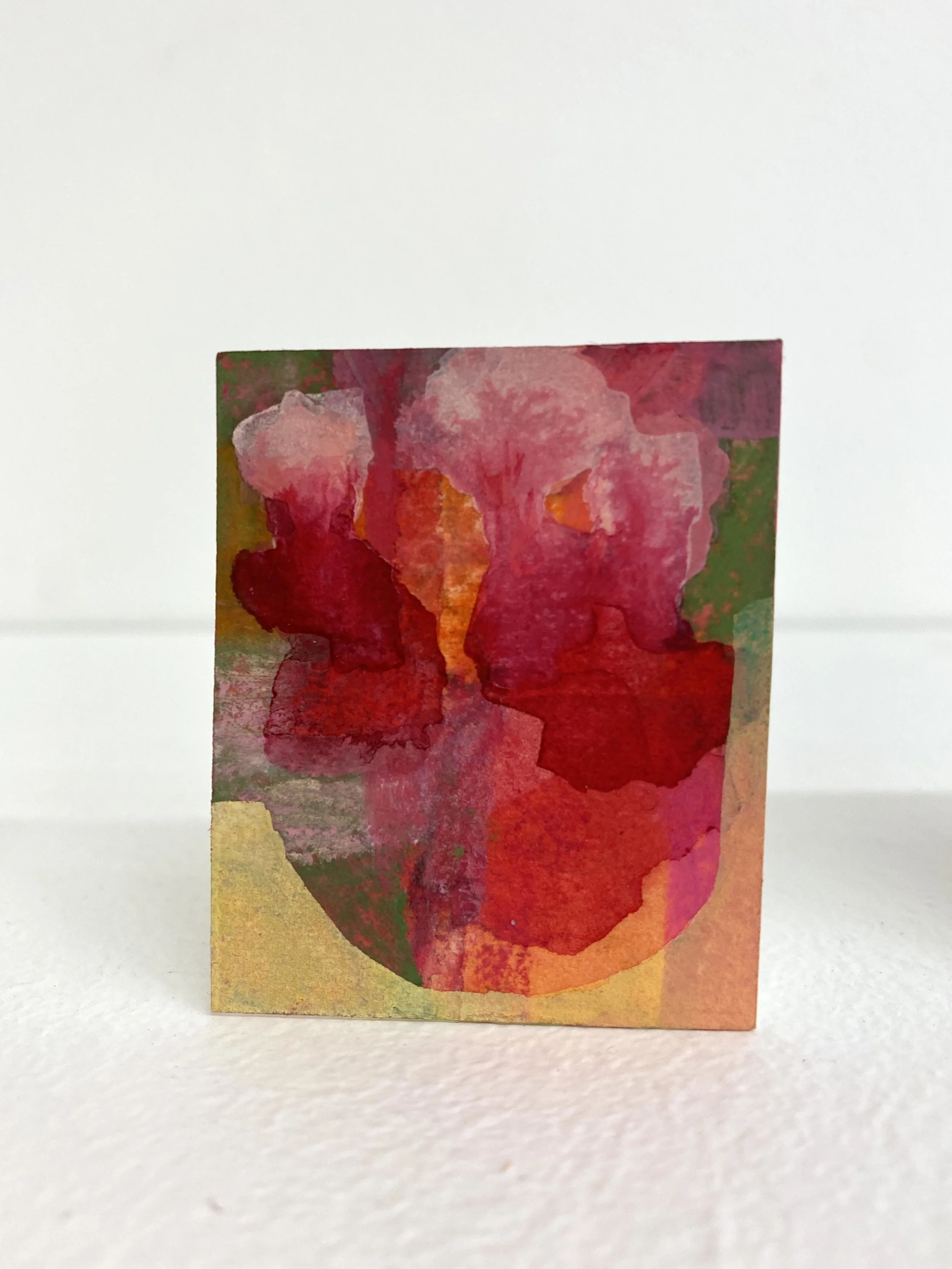 Miniature exhibition (detail), 2022. Acrylic, pastel on watercolour paper